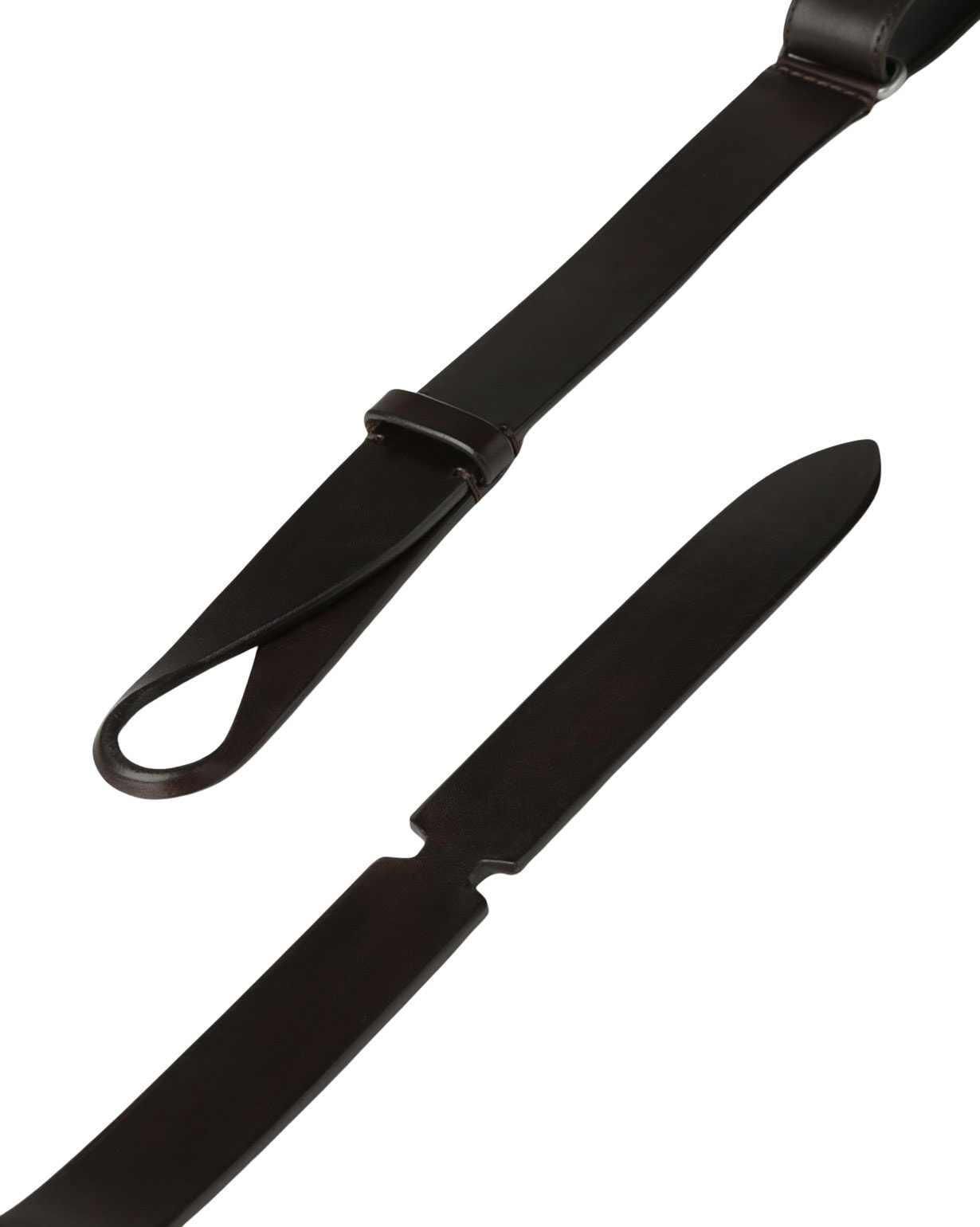 Orciani Nobuckle Bull Belt In Brown