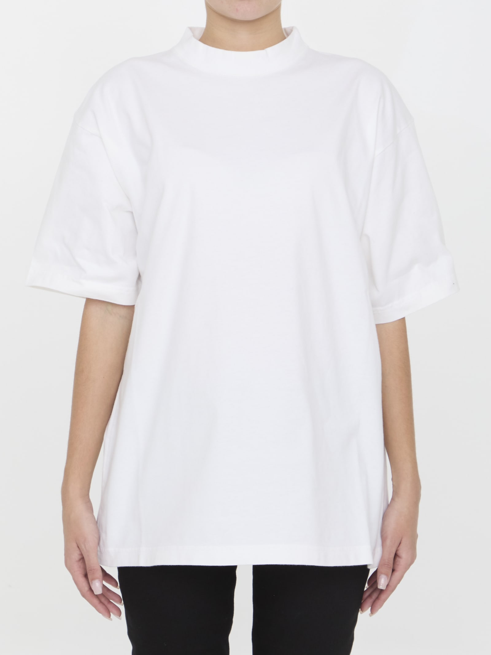 Shop Balenciaga Hand-drawn T-shirt In White