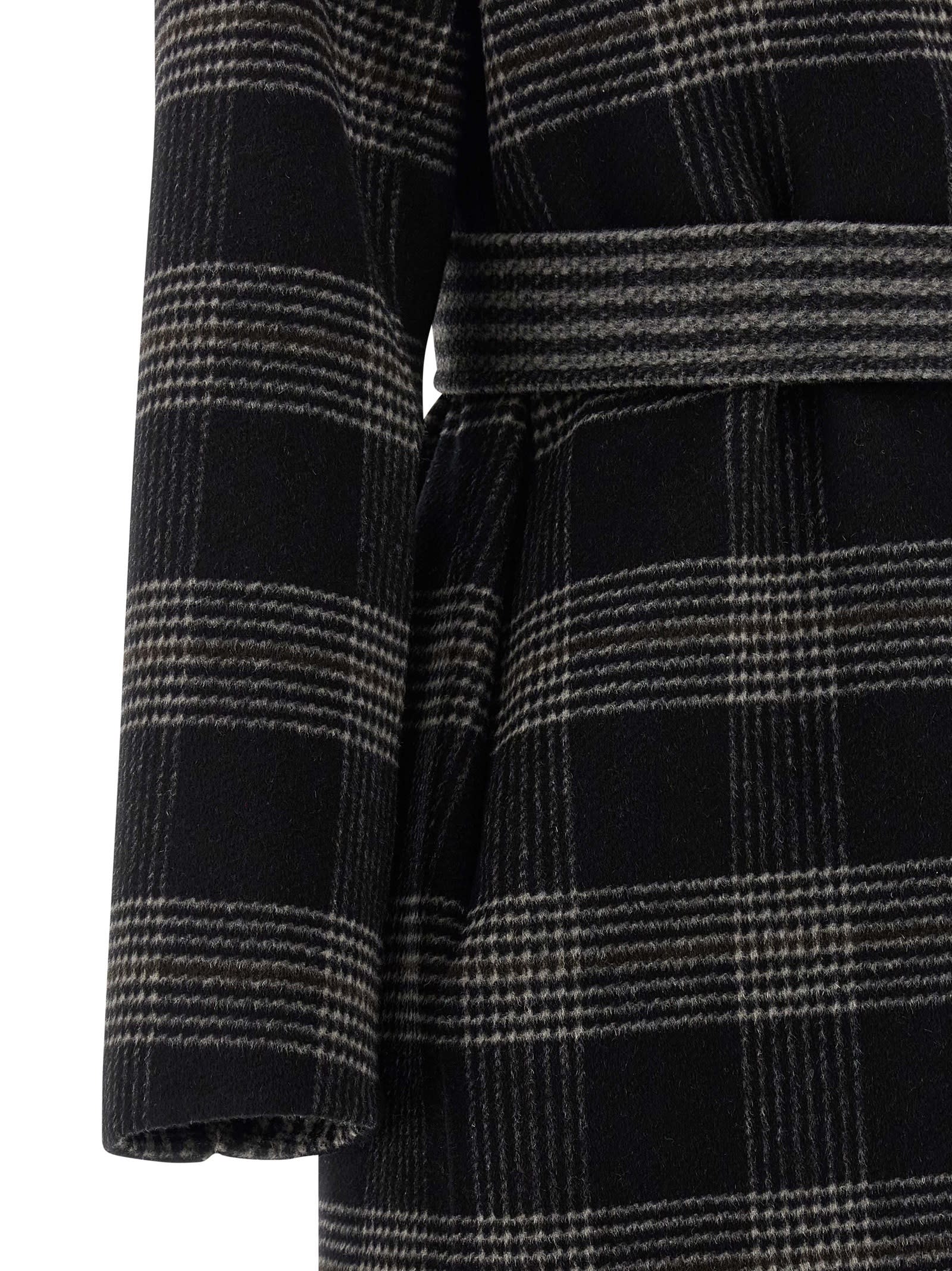 Twinset Reversible Coat With Double Cloth In Multi