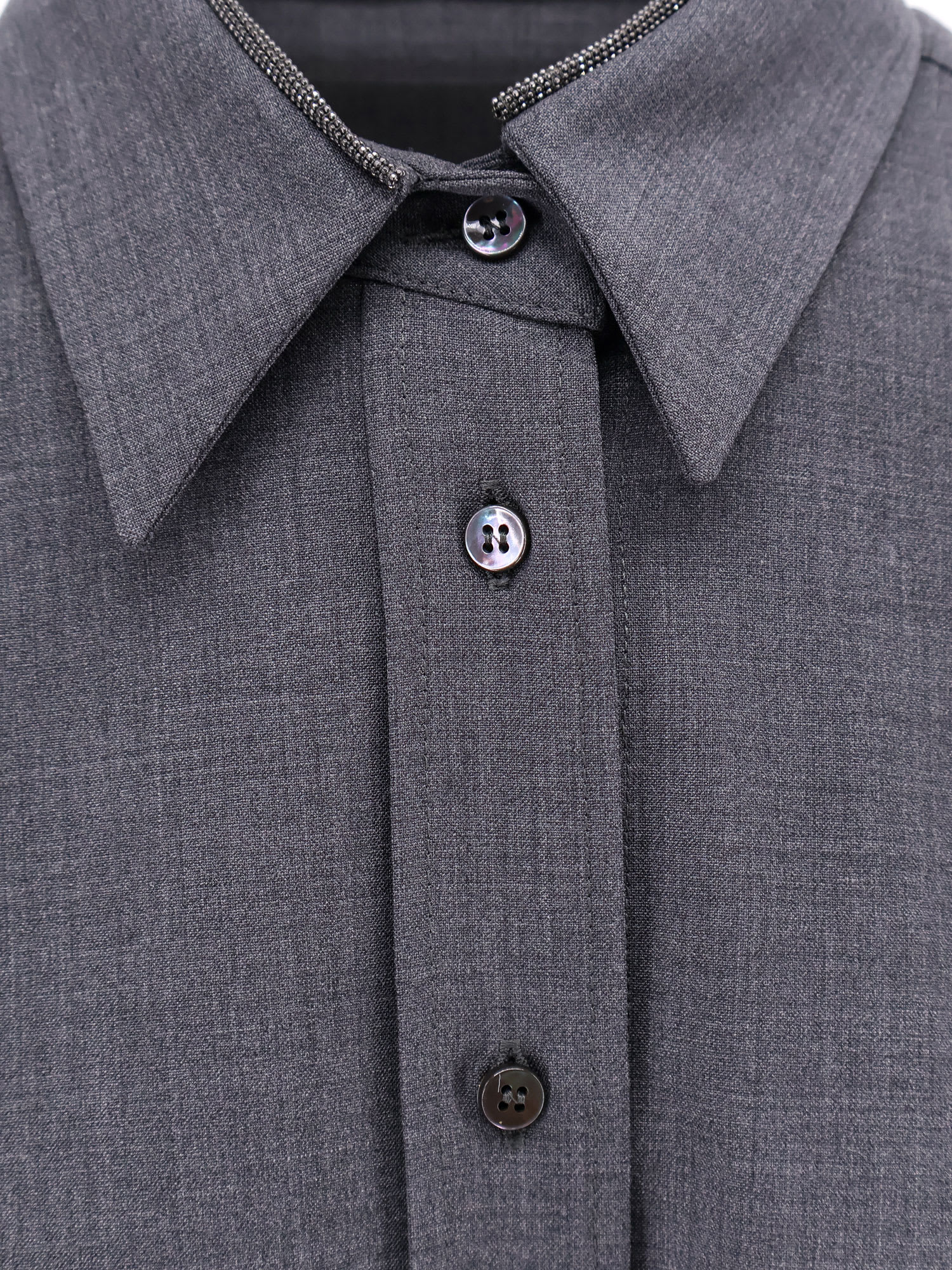 Shop Brunello Cucinelli Shirt In Grey