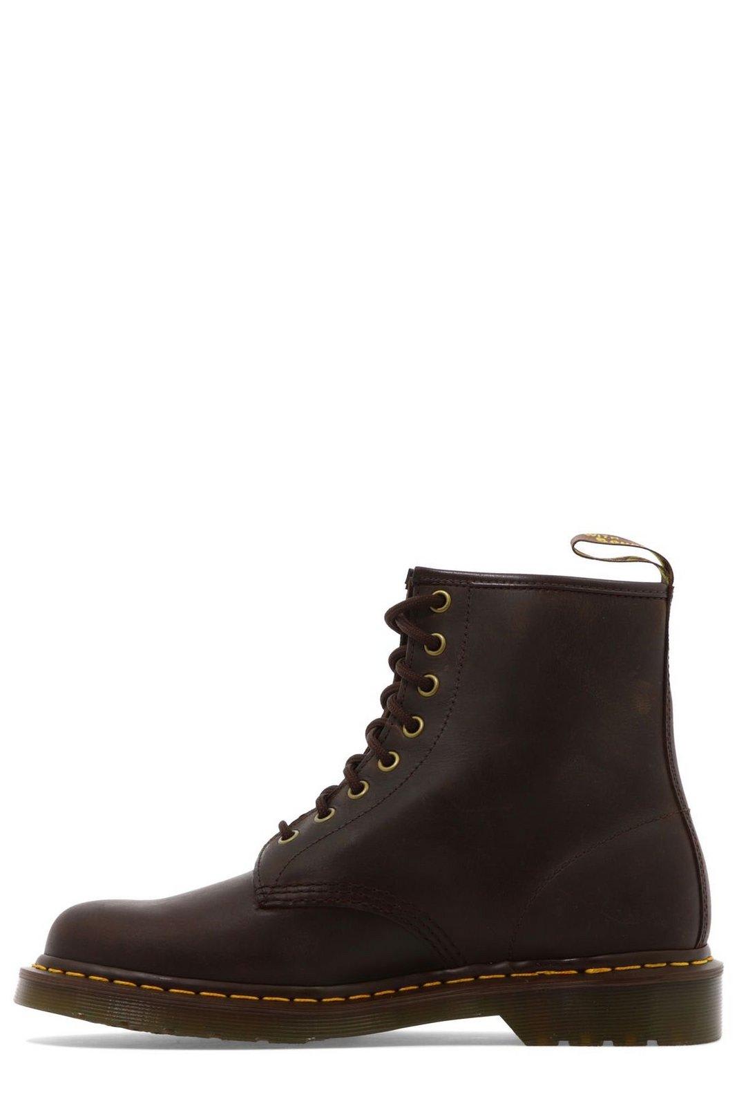 Shop Dr. Martens' Lace-up Ankle Boots In Marrone