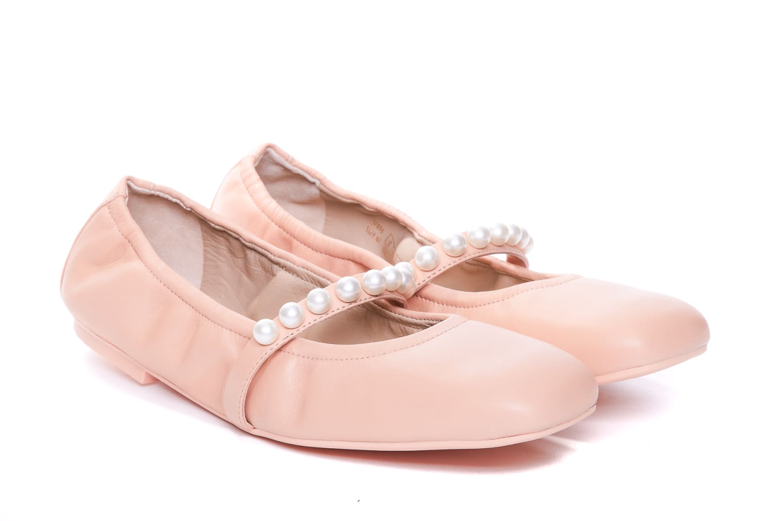 Shop Stuart Weitzman Goldie Ballets In Pink