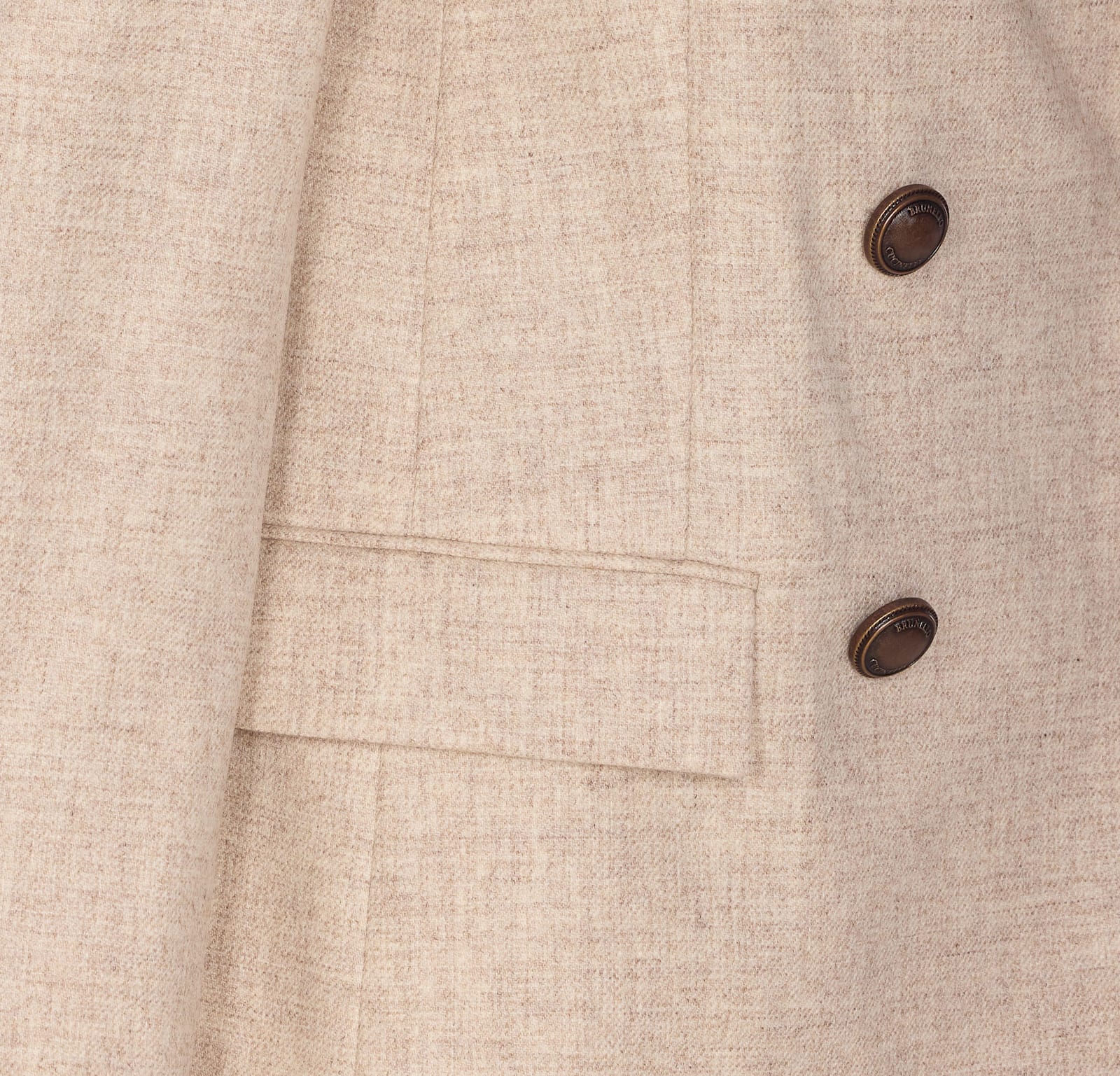 Brunello Cucinelli Double Breasted Jacket In Neutral