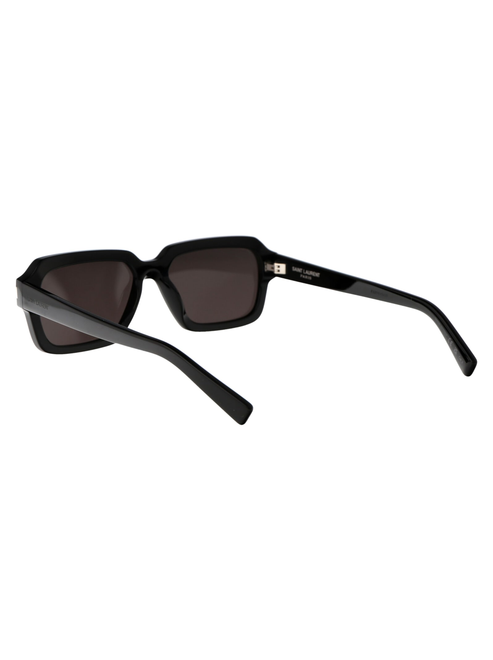 Shop Saint Laurent Sl 611 Sunglasses In 001 Black Black Black