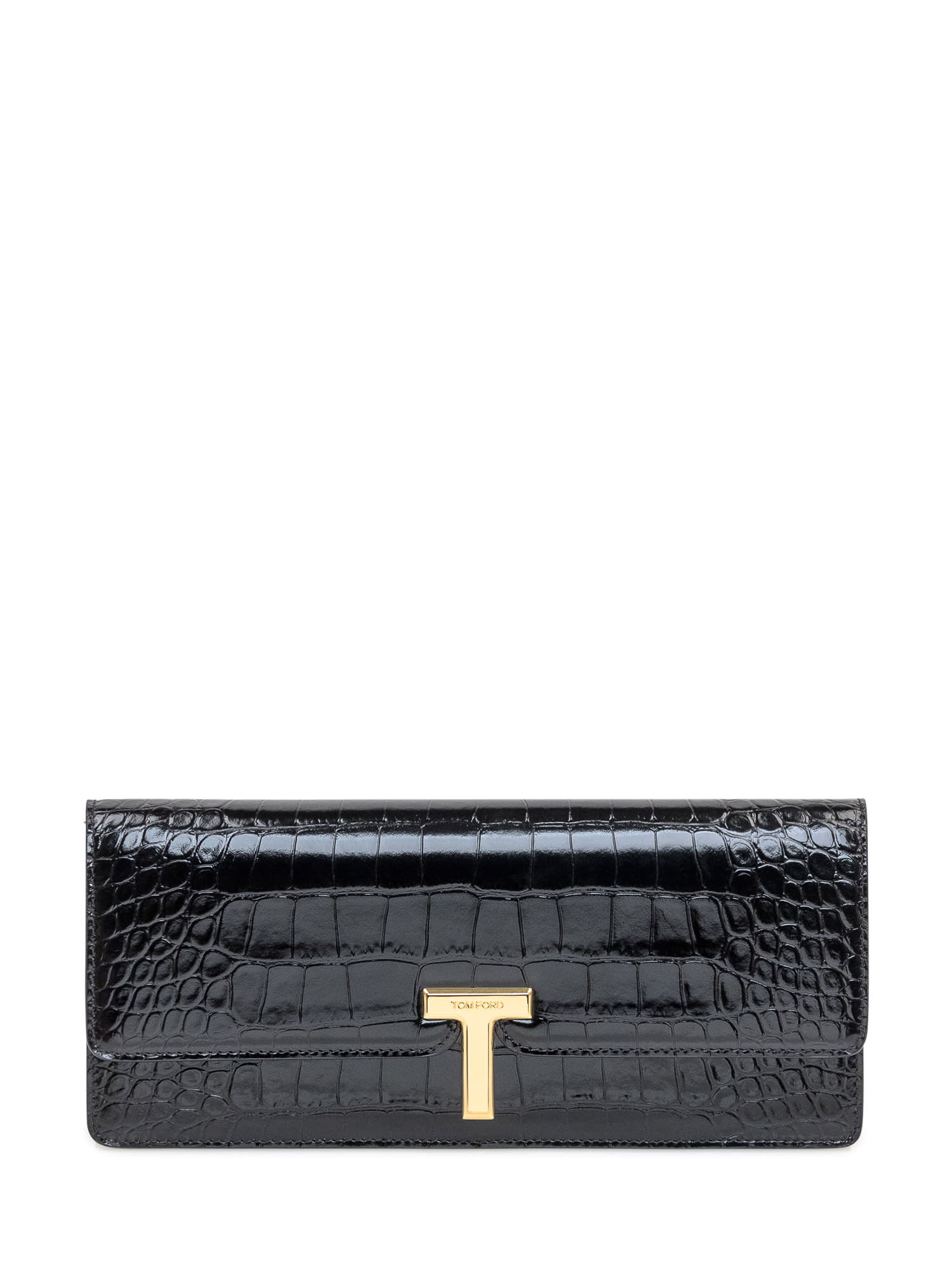 Shop Tom Ford Evening Clutch Bag In Black