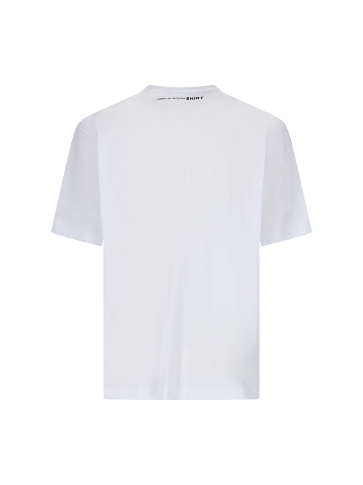 Shop Comme Des Garçons Shirt Round Neck T-shirt In Bianco