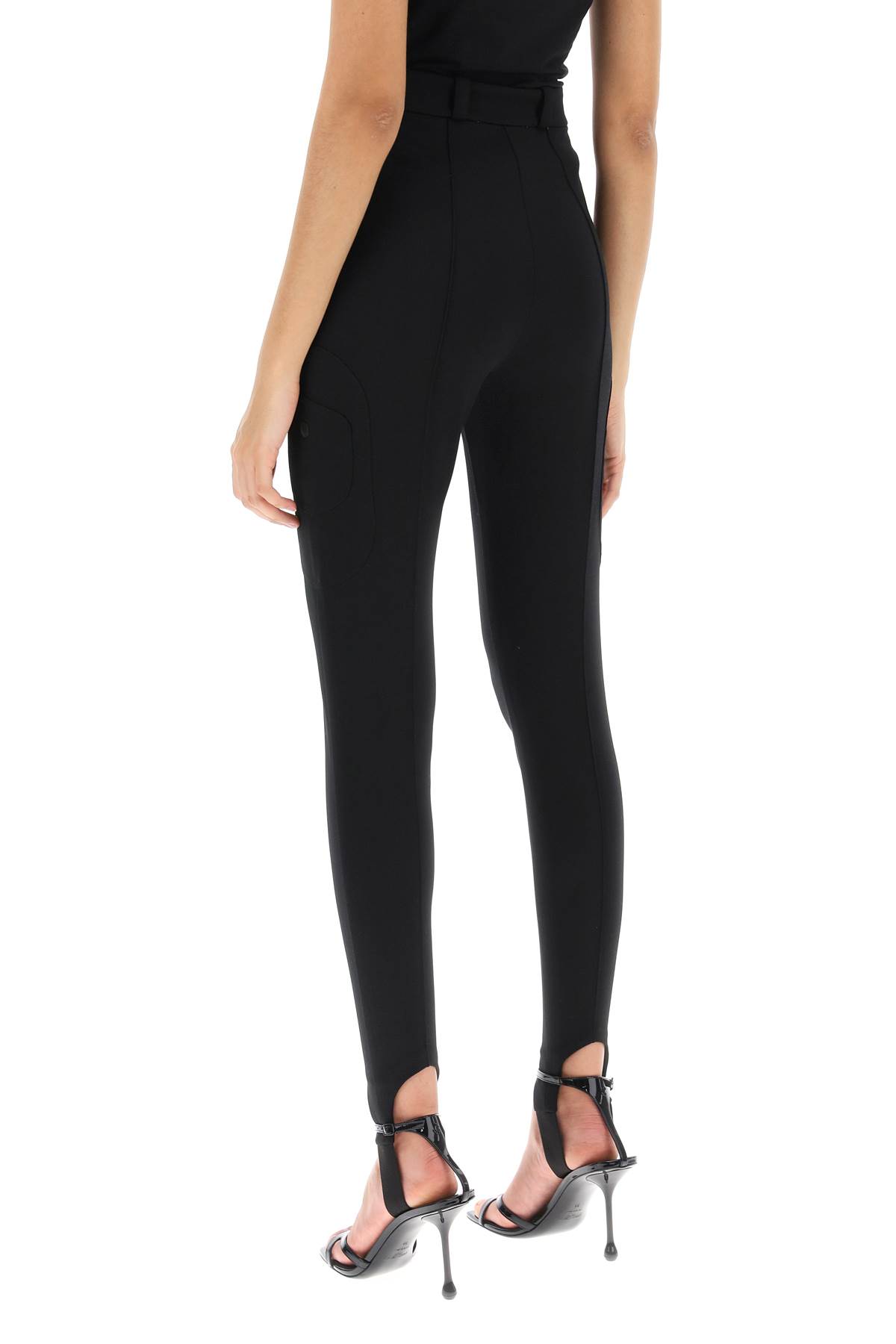 Shop Casablanca Stirrup Pants In Black (black)