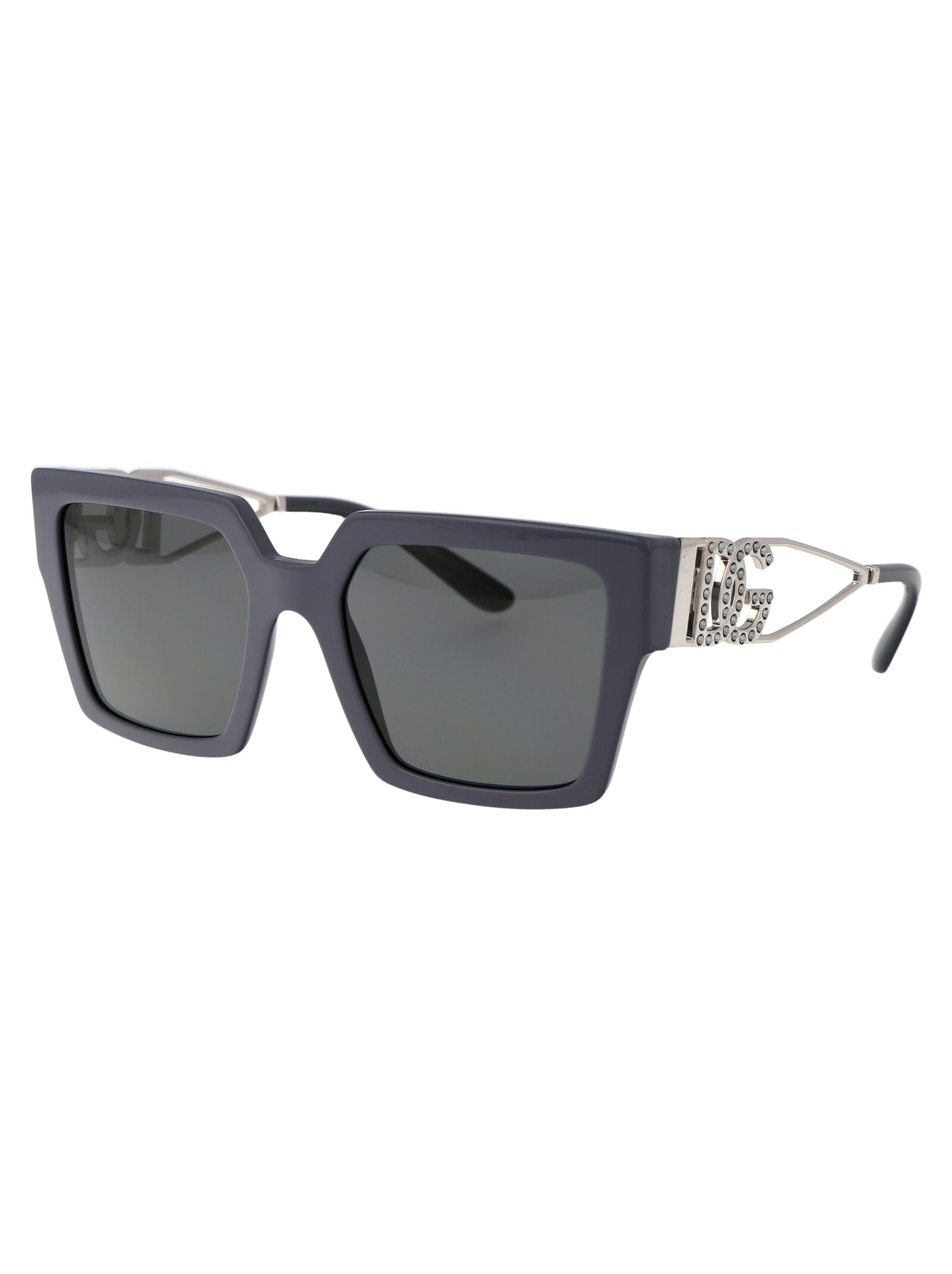 Shop Dolce &amp; Gabbana Eyewear 0dg4446b Sunglasses In 309087 Grey