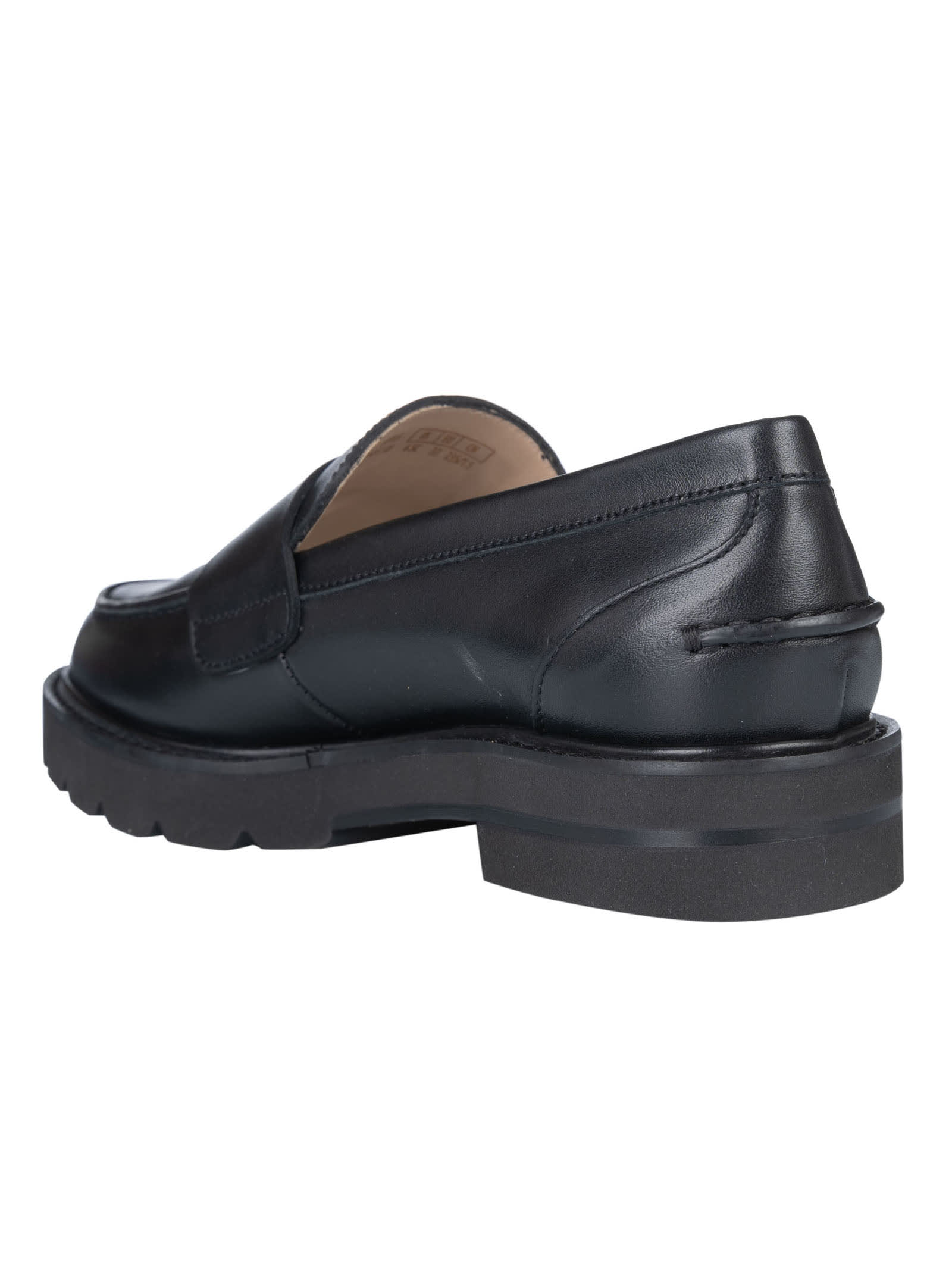 Shop Stuart Weitzman Parker Lift Loafers In Black