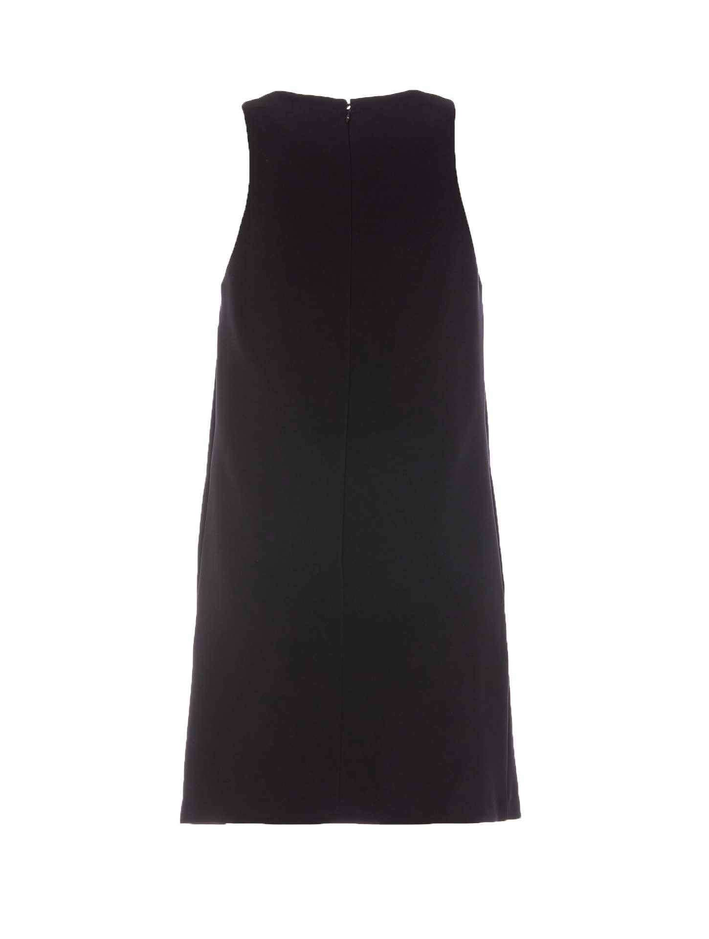 Shop Elisabetta Franchi Mini Dress Boxy With Necklace In Black