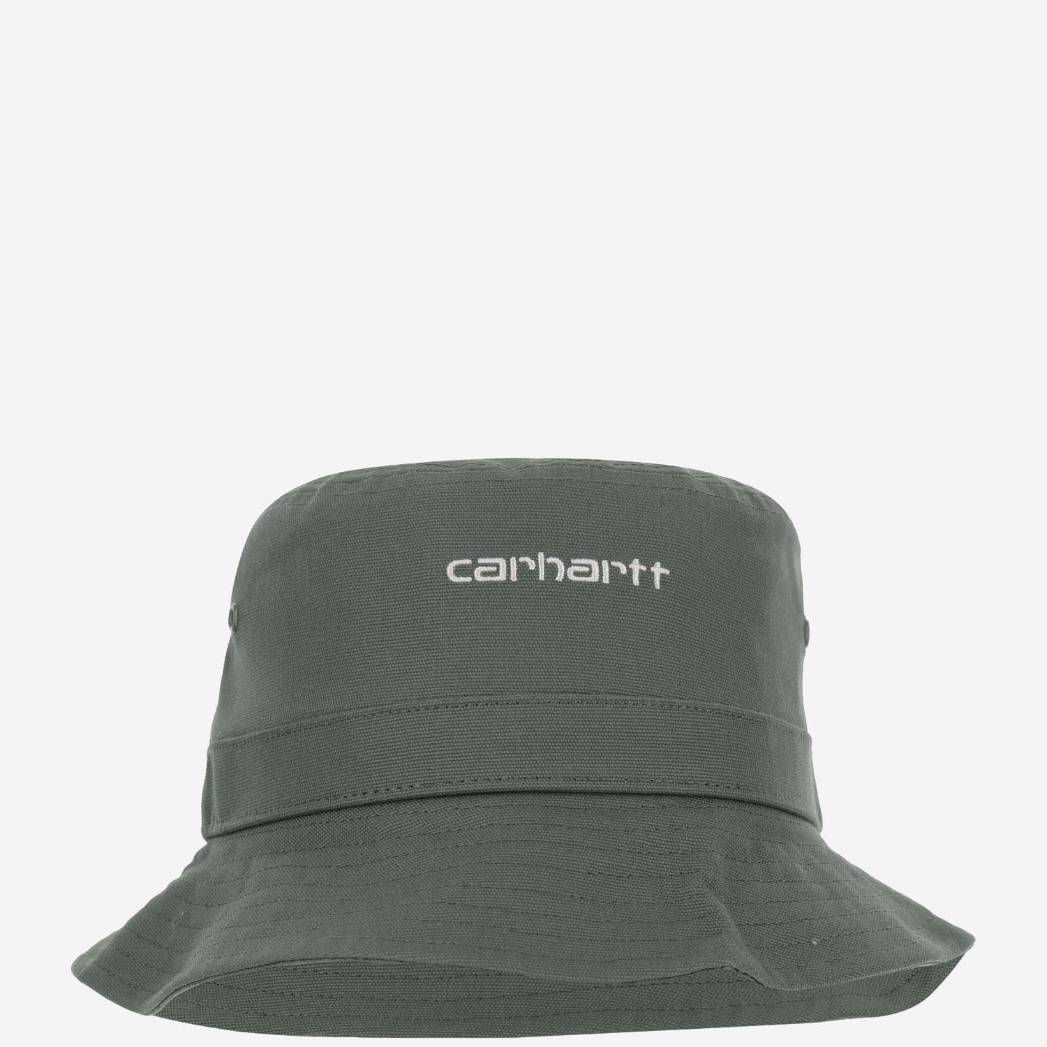 Carhartt Canvas Bucket Hat With Logo In Green