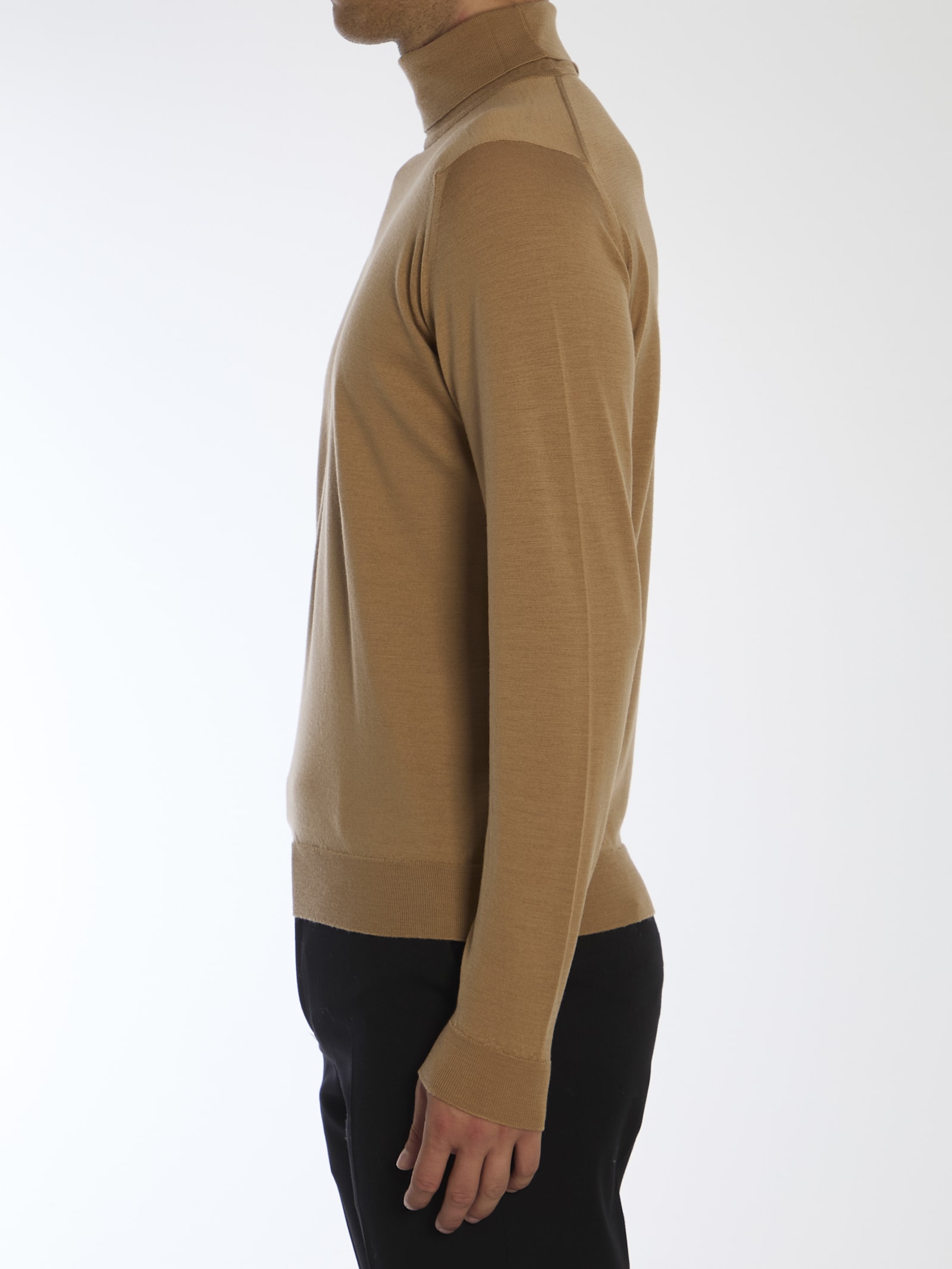 Shop John Smedley Cherwell Pullover In Beige