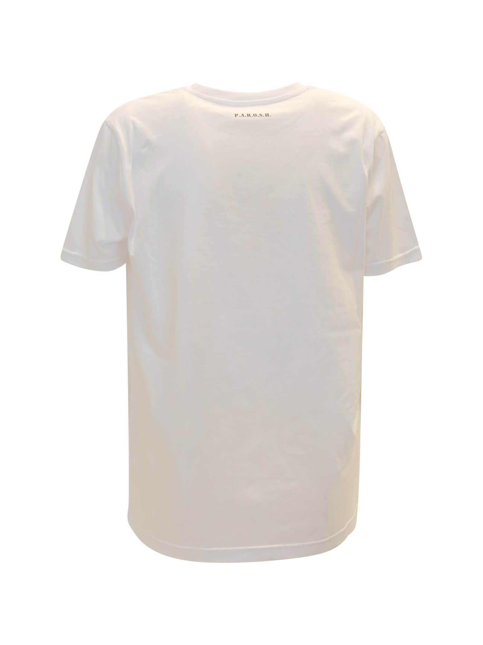 Shop P.a.r.o.s.h Parosh Culmine White Cotton T-shirt