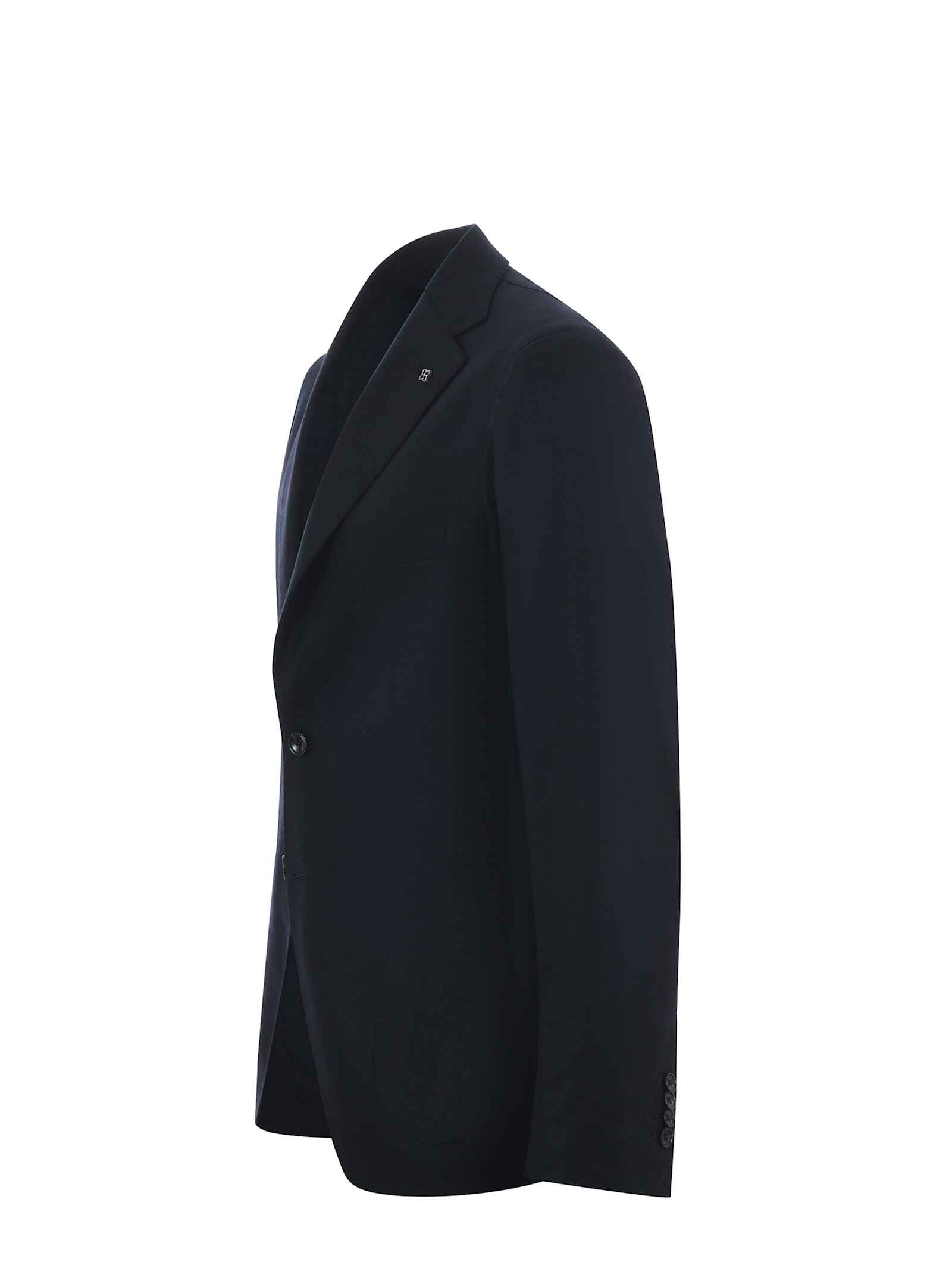 Shop Tagliatore Worsted Wool Jacket In Blue