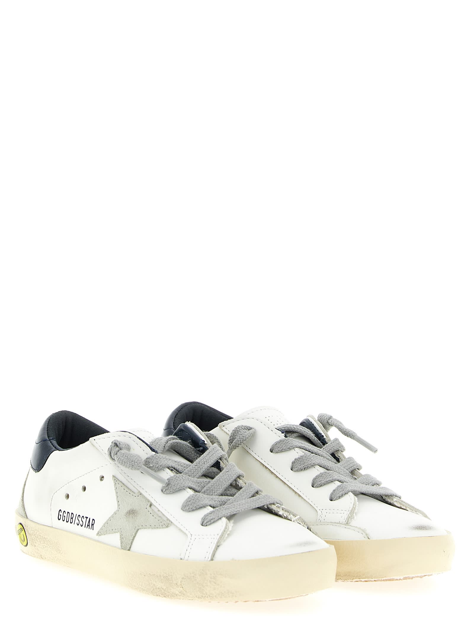 Golden Goose Kids' Superstar Sneakers In White