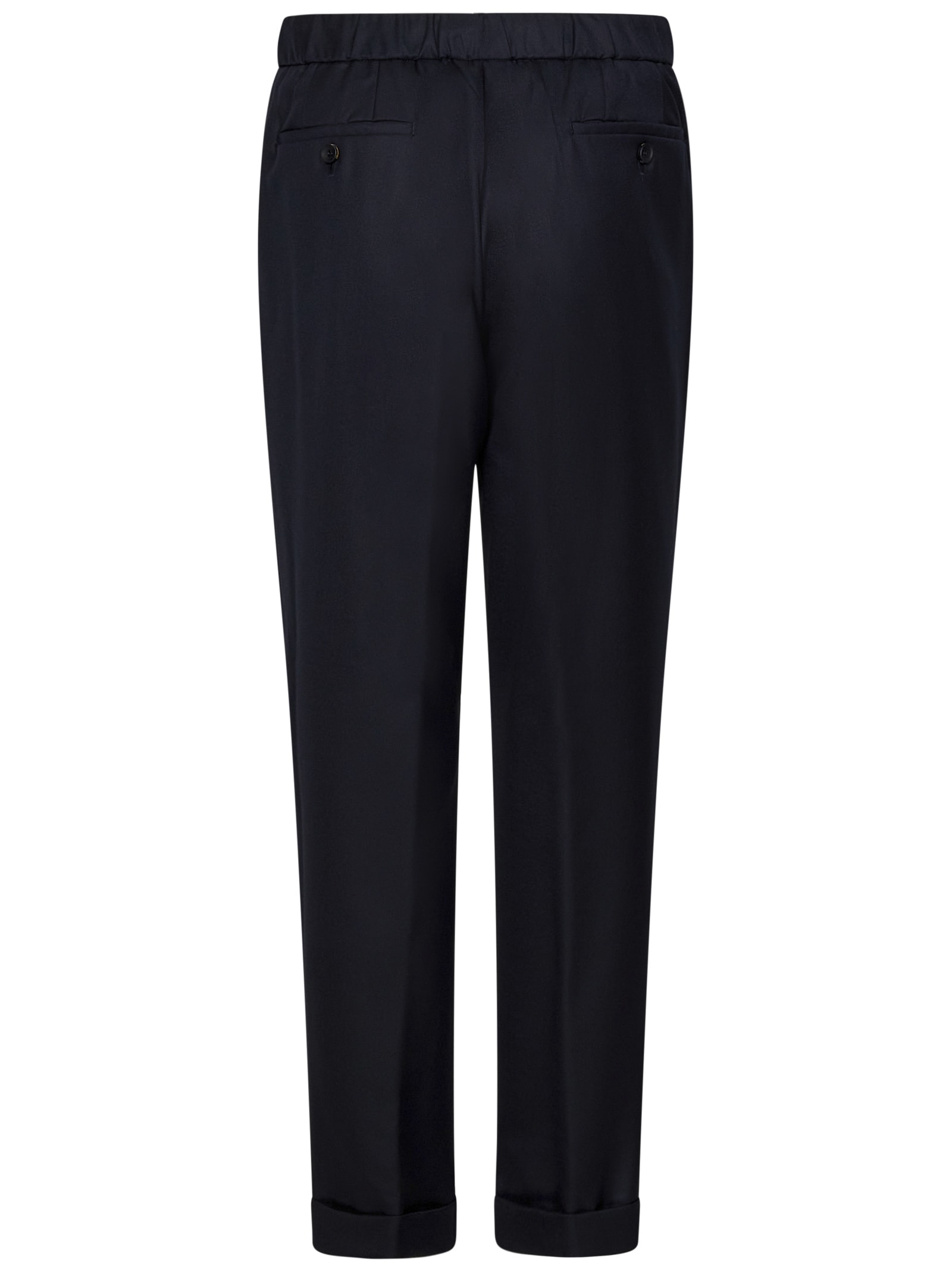 Shop Drumohr Trousers In Blue