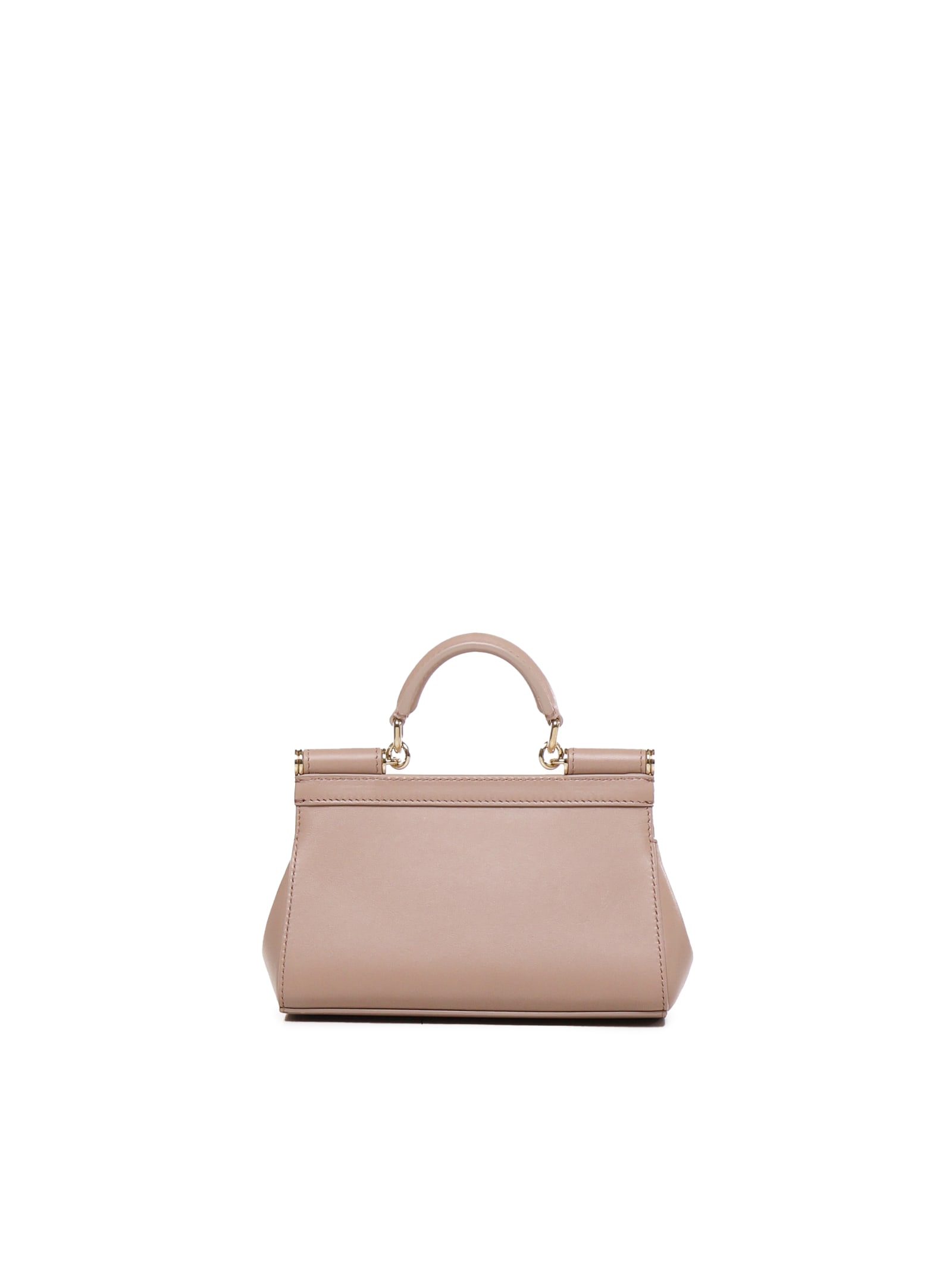 Shop Dolce & Gabbana Small Sicily Bag In Beige