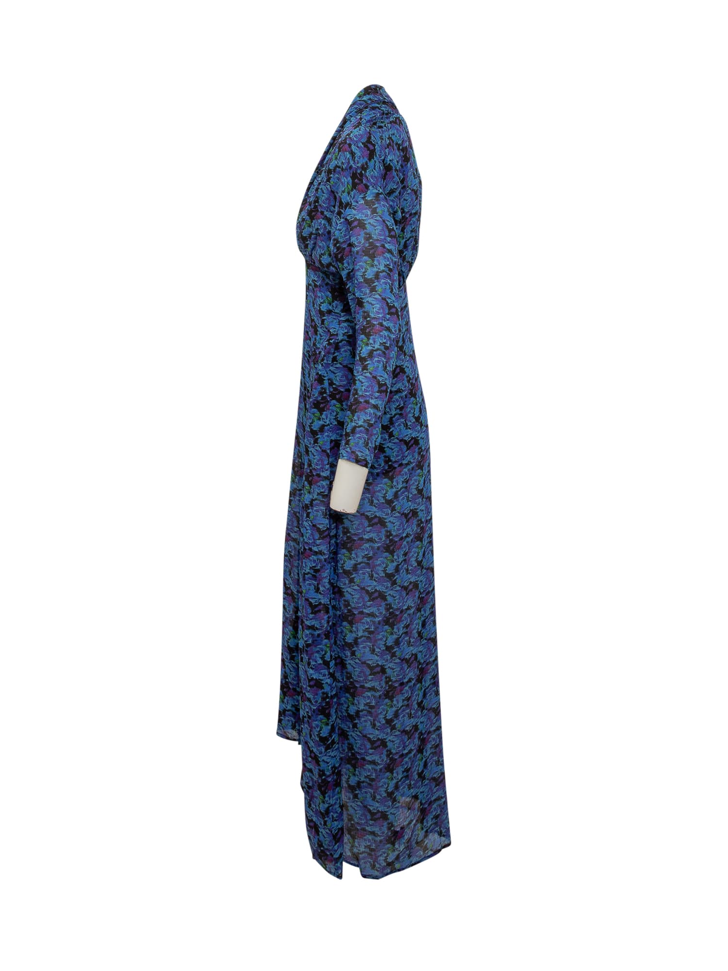 Shop Iro Nollie Dress In Multicolor Blue