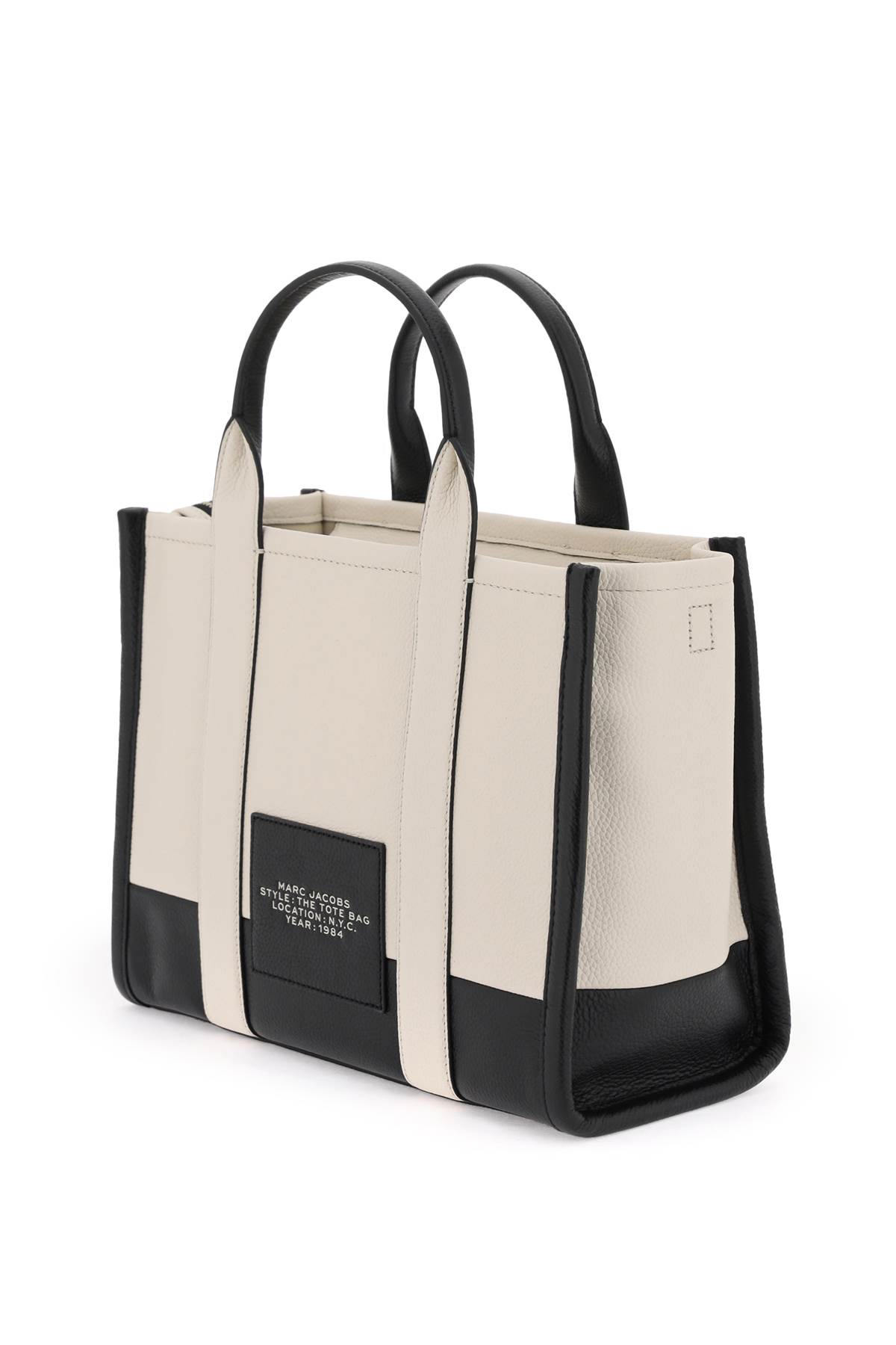 Marc Jacobs The Colorblock Medium Tote Bag In Ivory