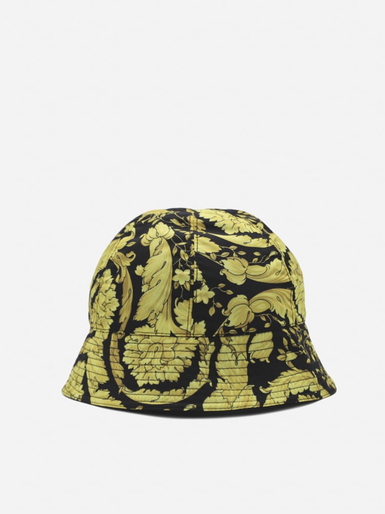 Versace Bucket Hat With All-over Baroque Print