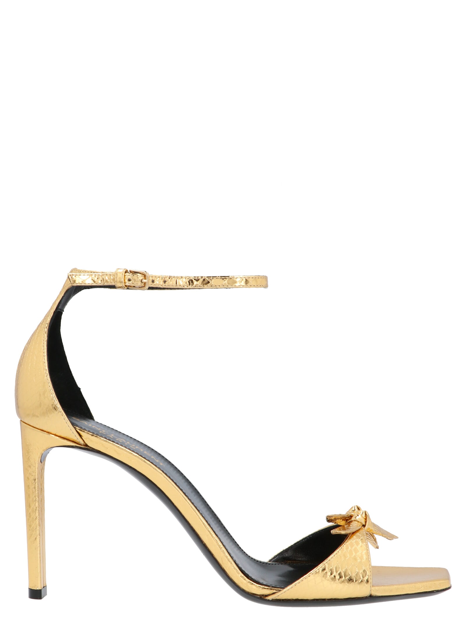 saint laurent shoes gold