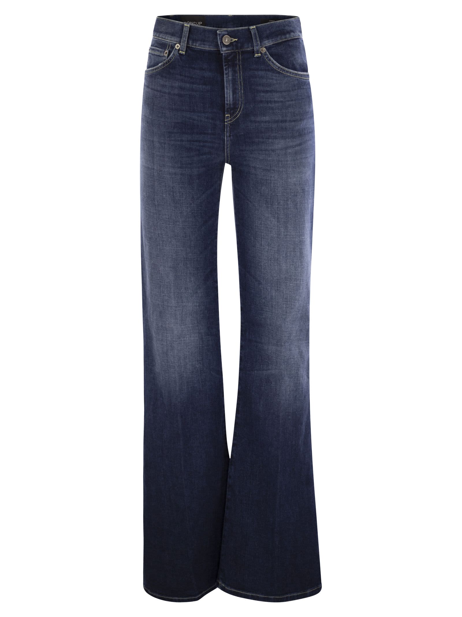 Shop Dondup Pantalone Amber Blu In Dark Denim