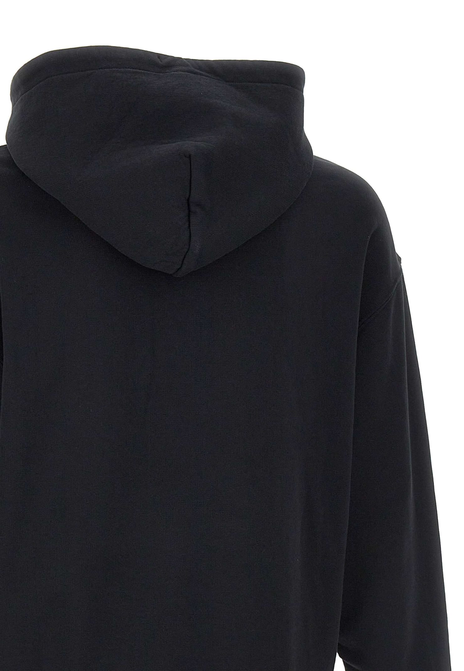 Shop Marcelo Burlon County Of Milan Macrame Croos Cotton Sweatshirt In Black