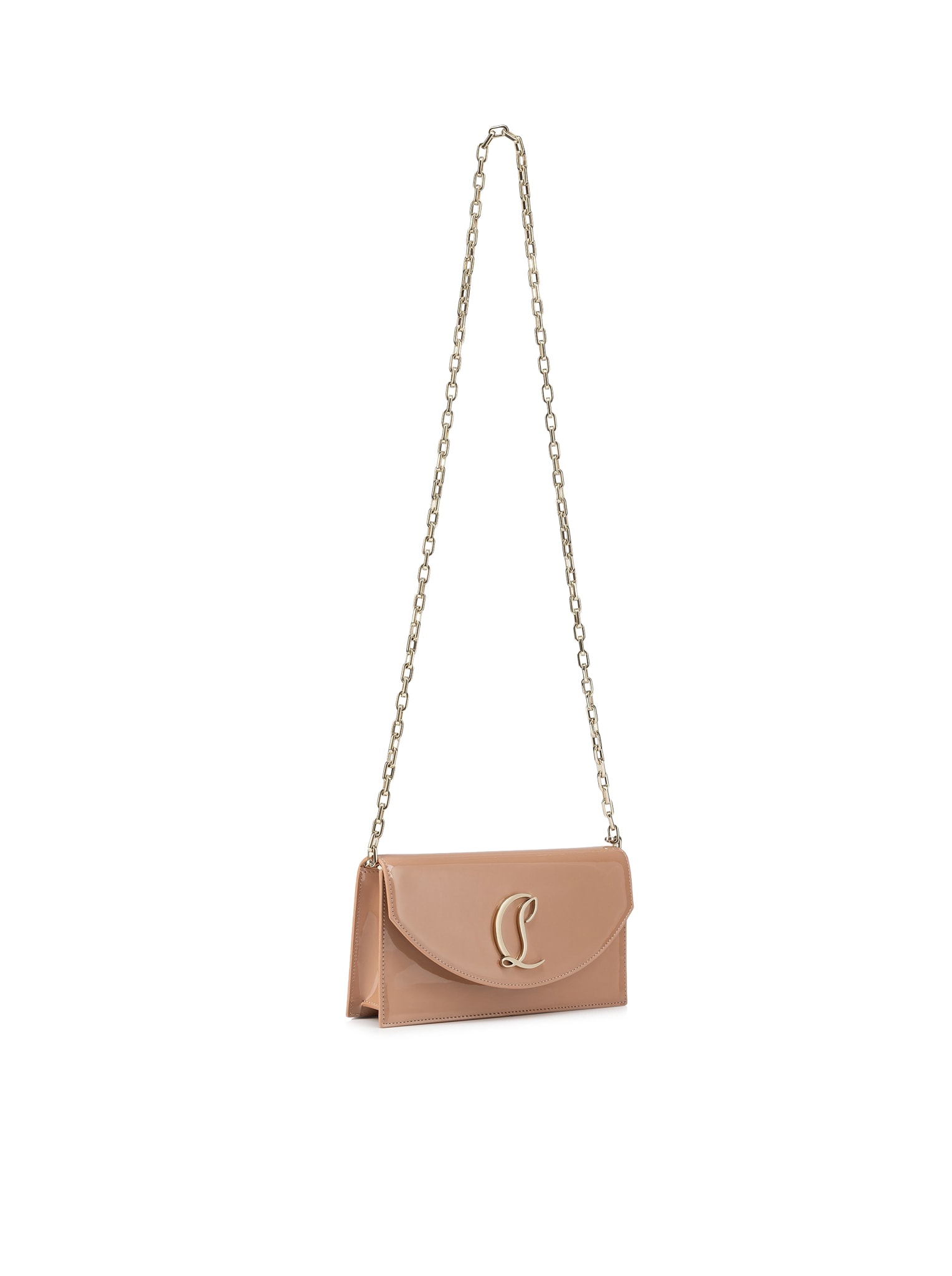 Christian Louboutin The Loubi 54 Wallet In Blush/silver