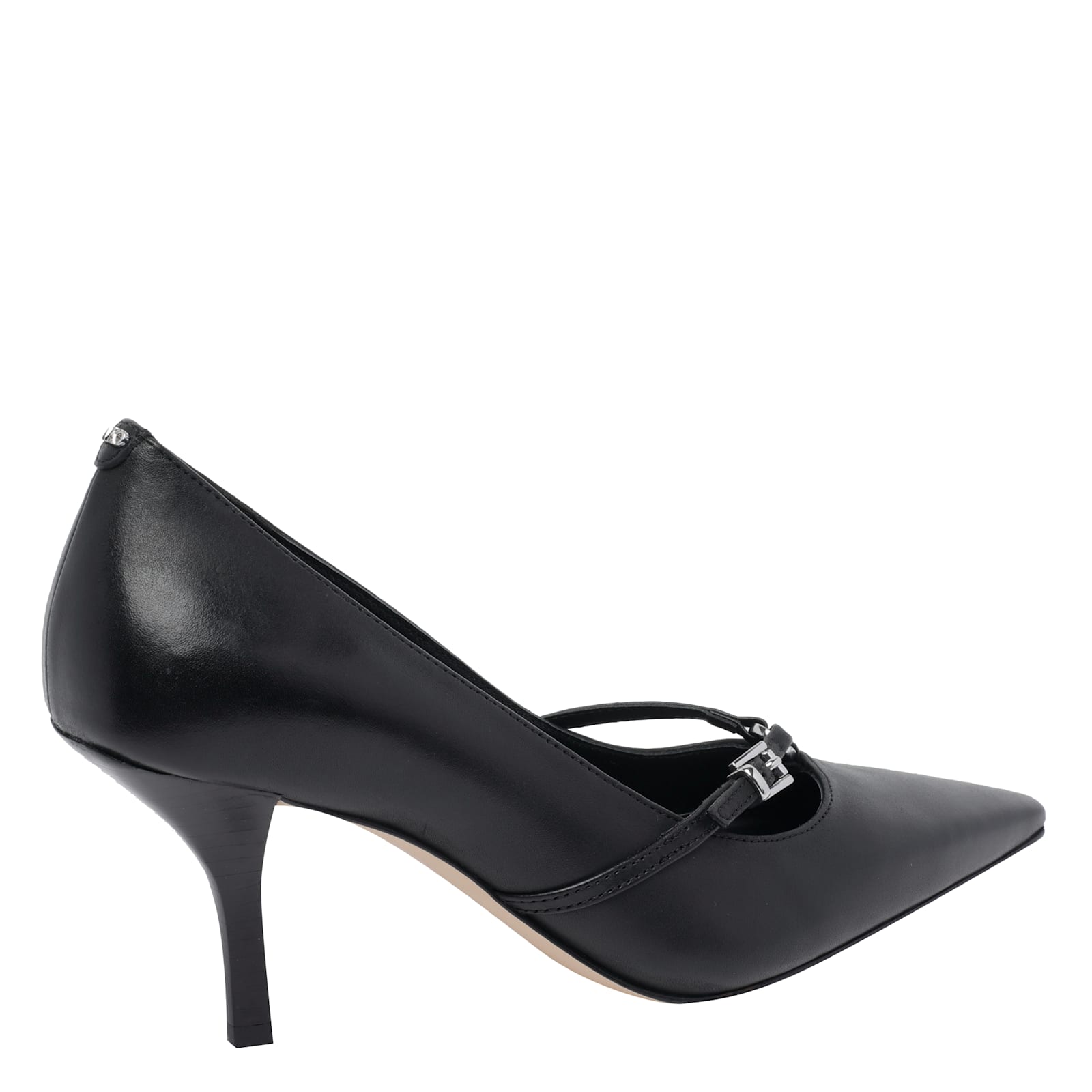 Michael Michael Kors 75mm Buckle-detail Pointed-toe Pumps In Black