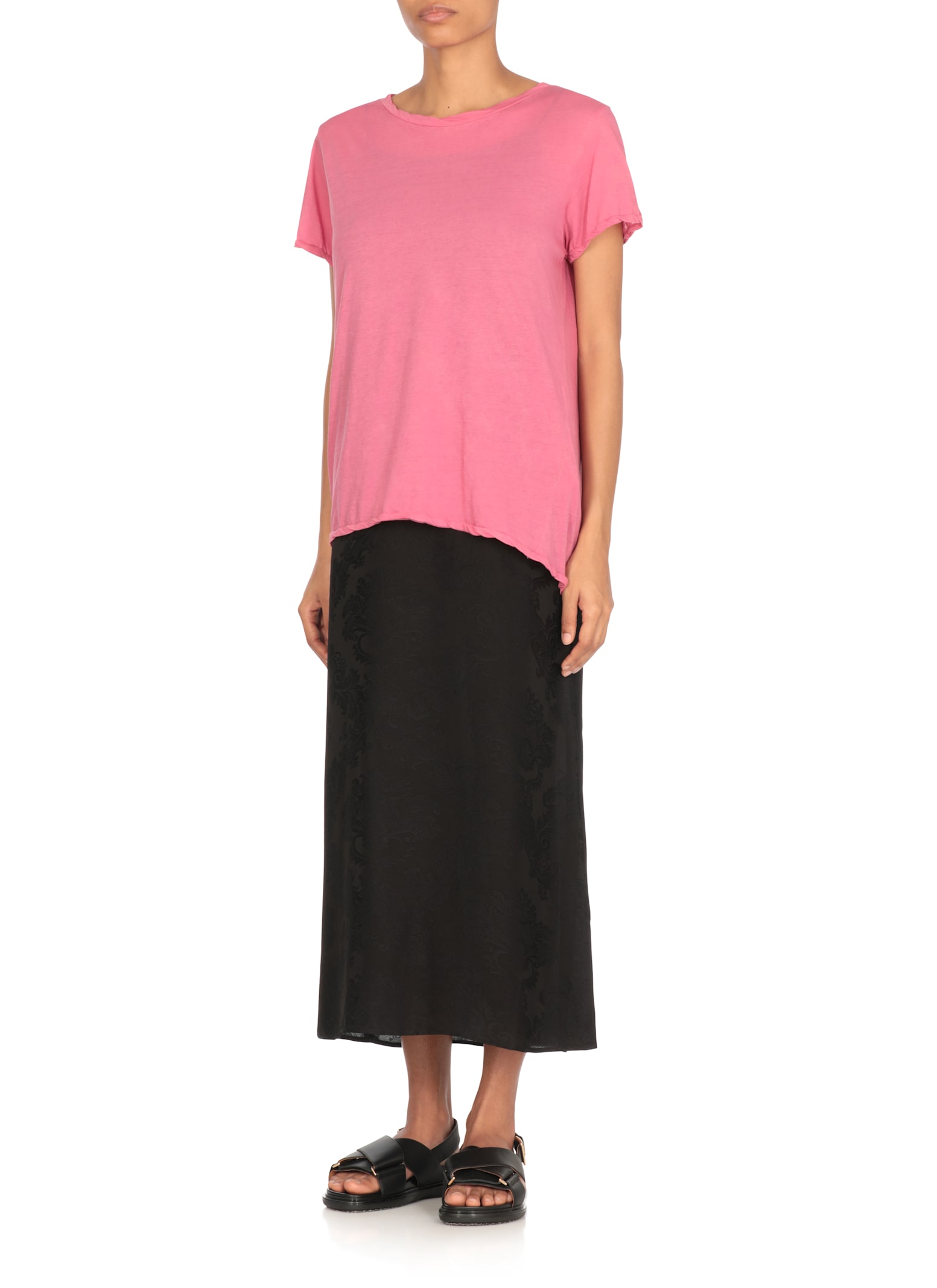 Avant Toi Fuchsia Cotton T-shirt