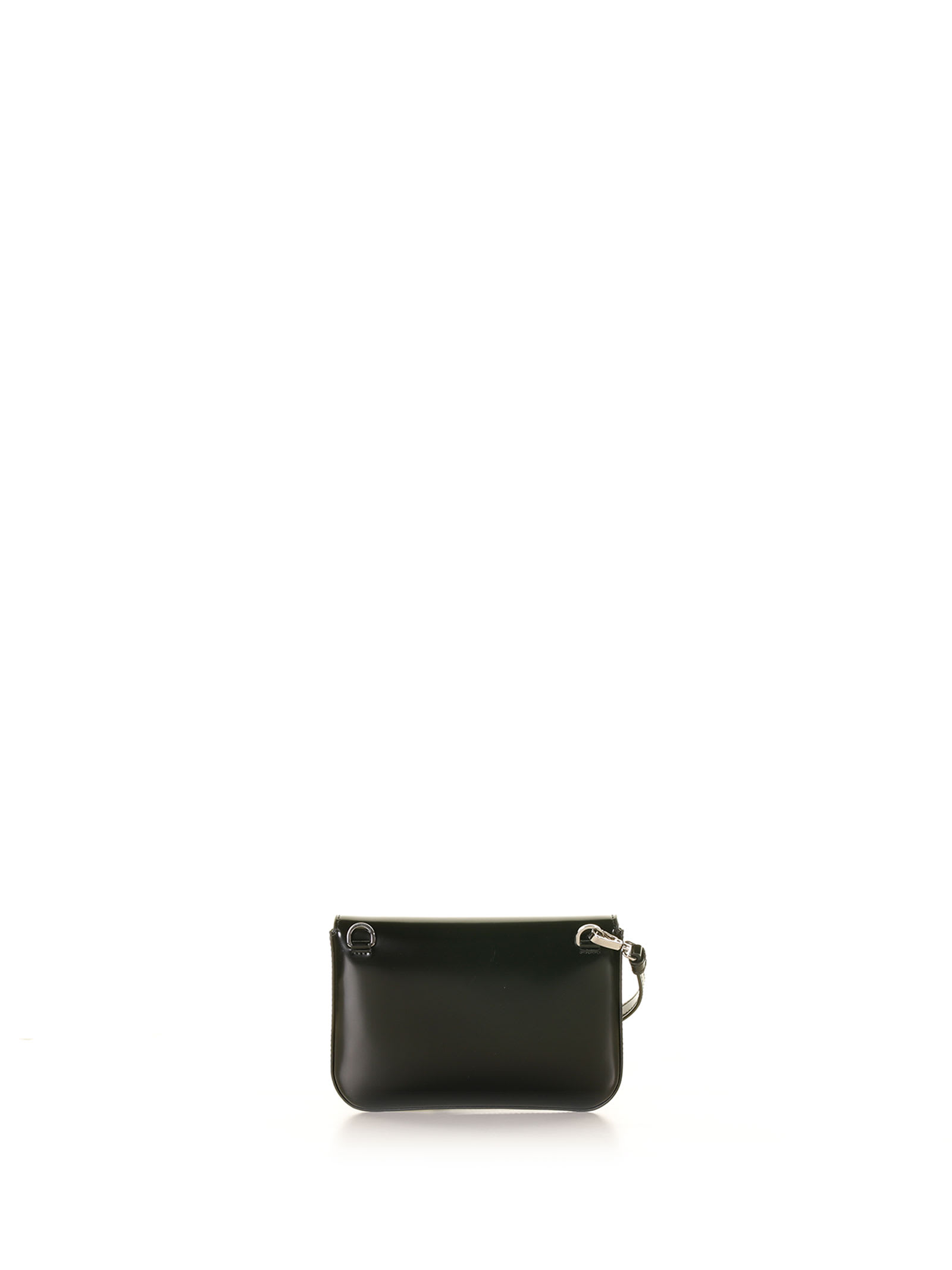 PRADA MINI LEATHER SHOULDER BAG WITH LOGO