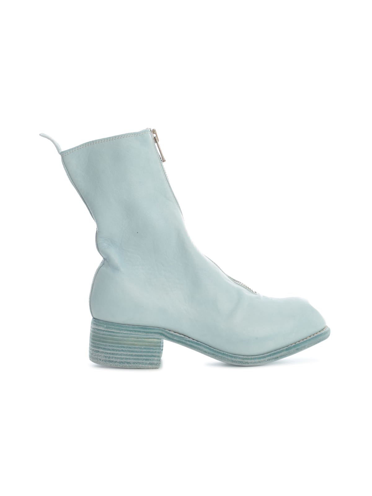 GUIDI LINED FRONT ZIP ANKLE BOOT,310.SOFT.HORSE088 CO77T LIGHT BLUE