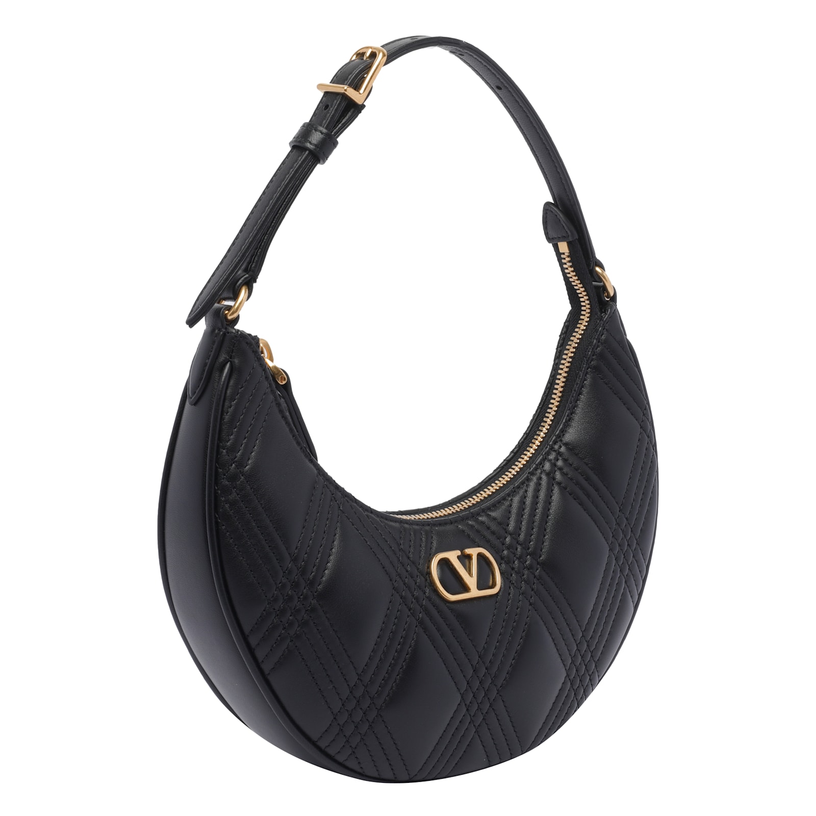 Valentino Garavani Women Quiltie 67 Hobo Bag In Black