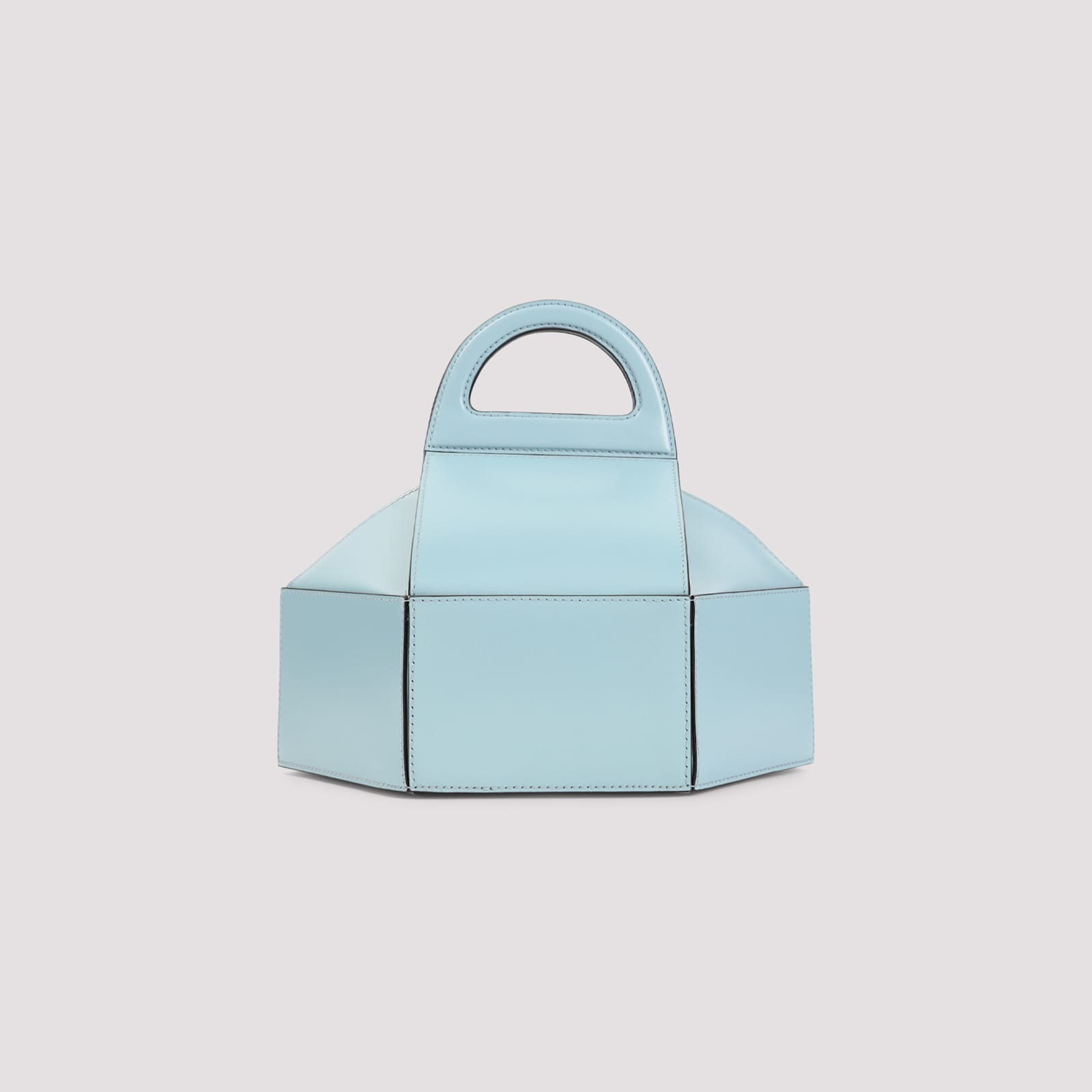 Moschino Cake Box Top Handle Leather Handbag In Multi