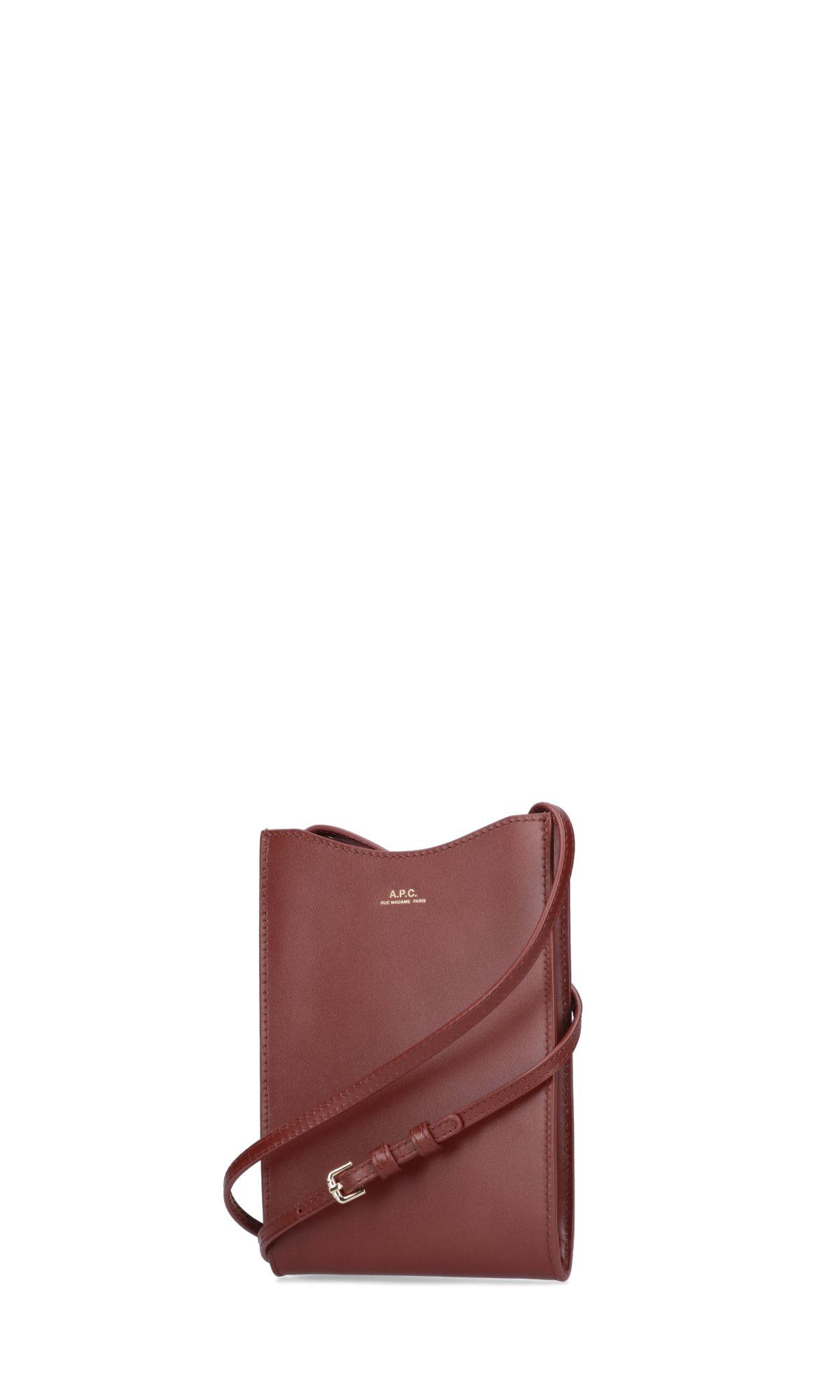 Shop Apc Jamie Neck Pouch In Brown