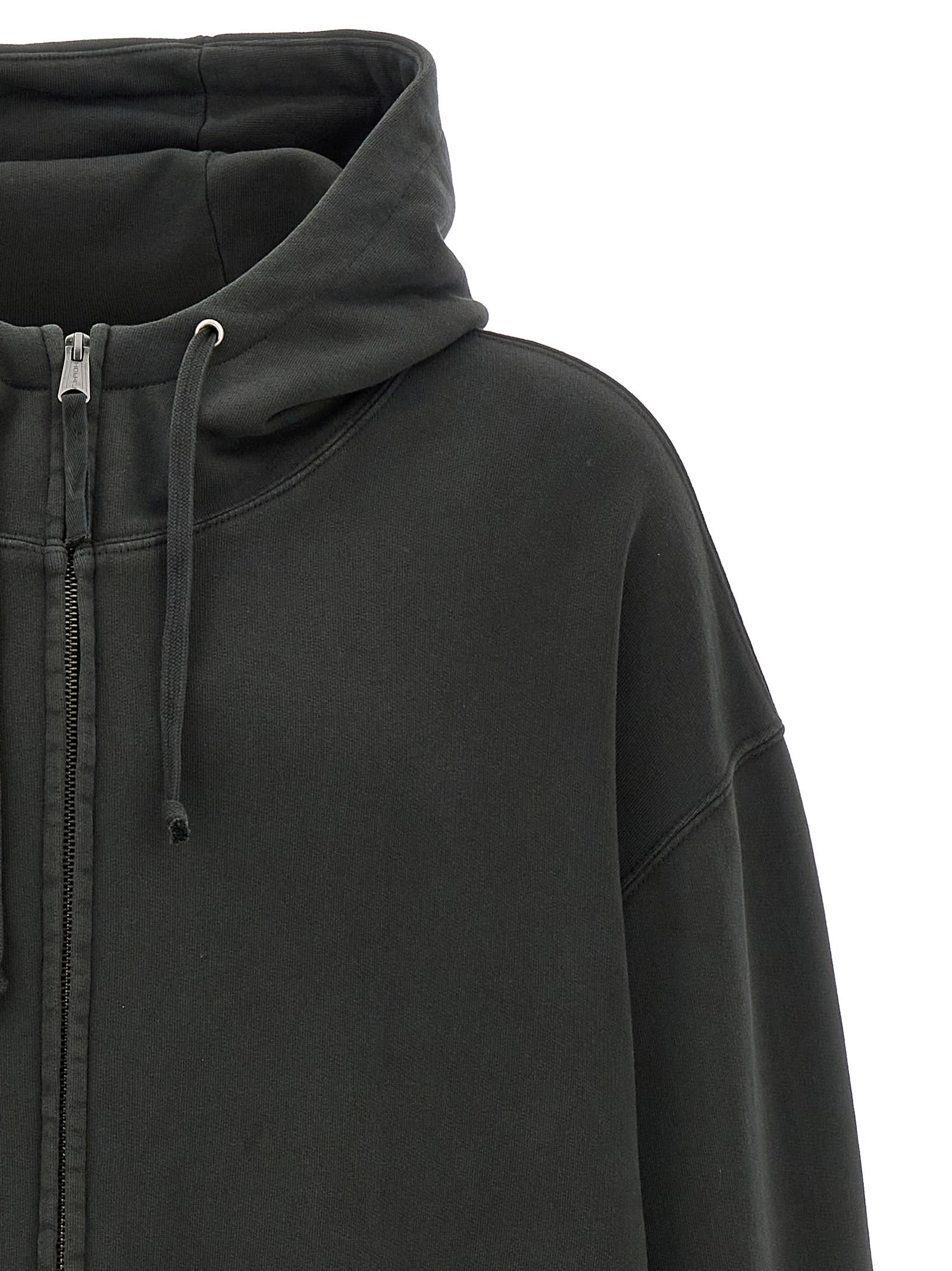 パーカー・フーディ Maison Margiela Graphite cotton oversize sweatshirt Maison Margiela Men Graphite Cotton Oversize Sweatshirt In