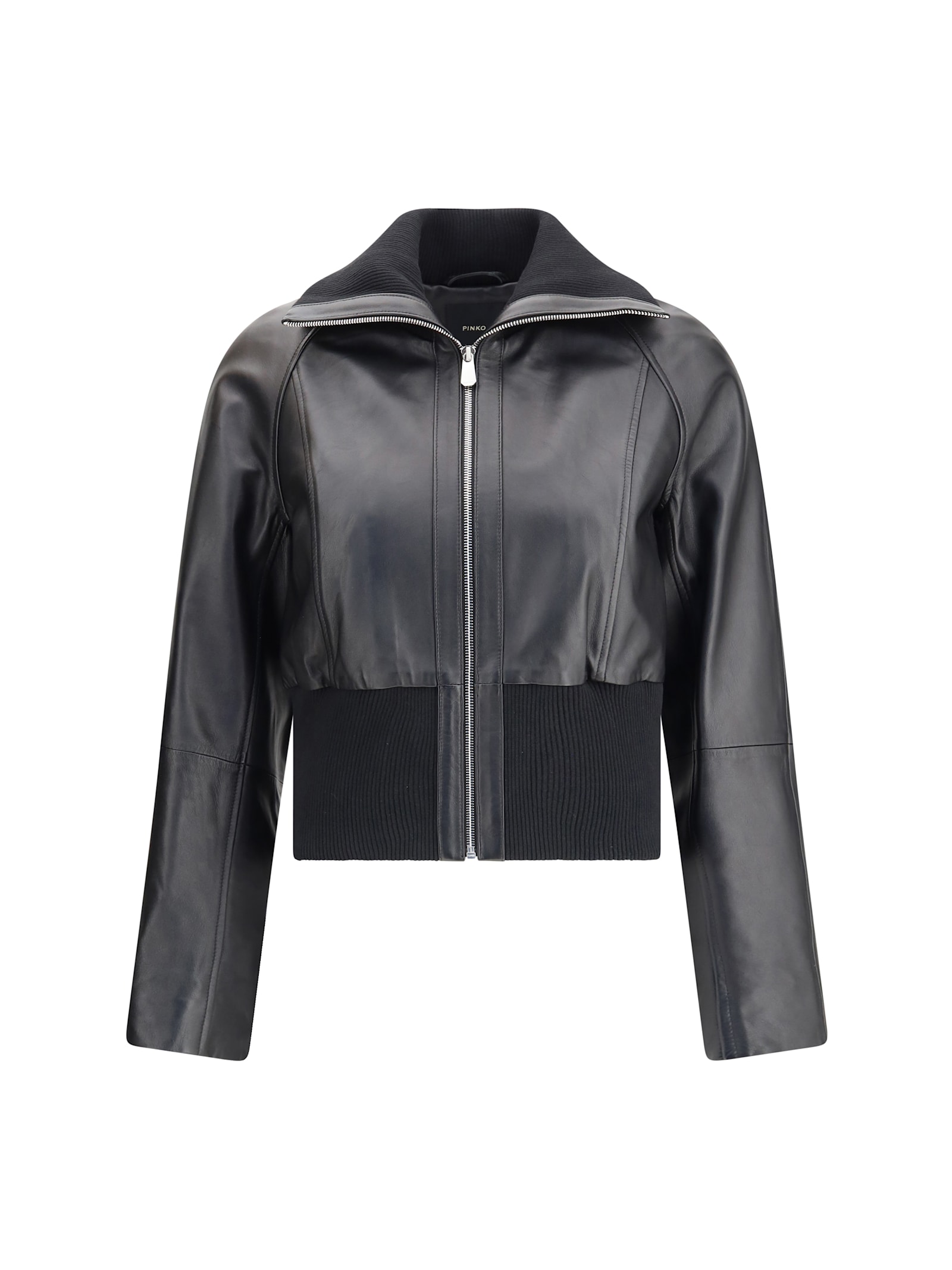 Pinko Short Gruviera Jacket In Black