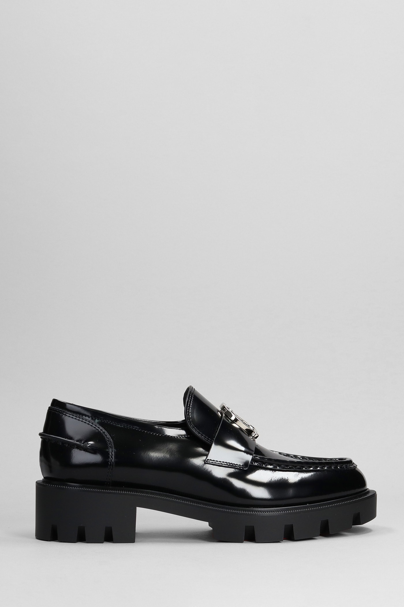 Cl Moc Lug Loafers In Black Leather