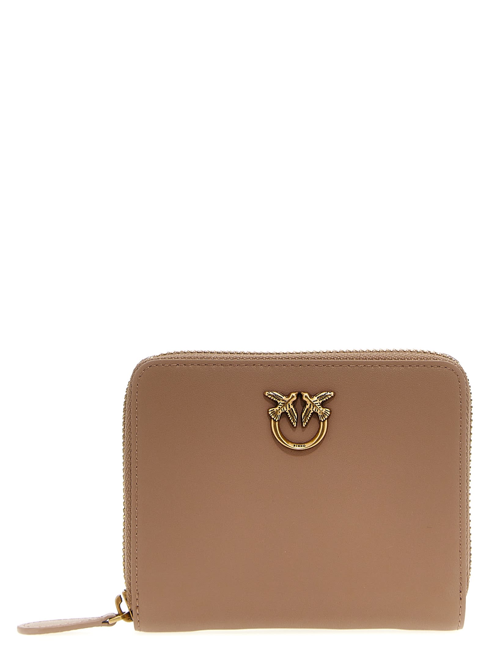 Shop Pinko Taylor Wallet In Beige