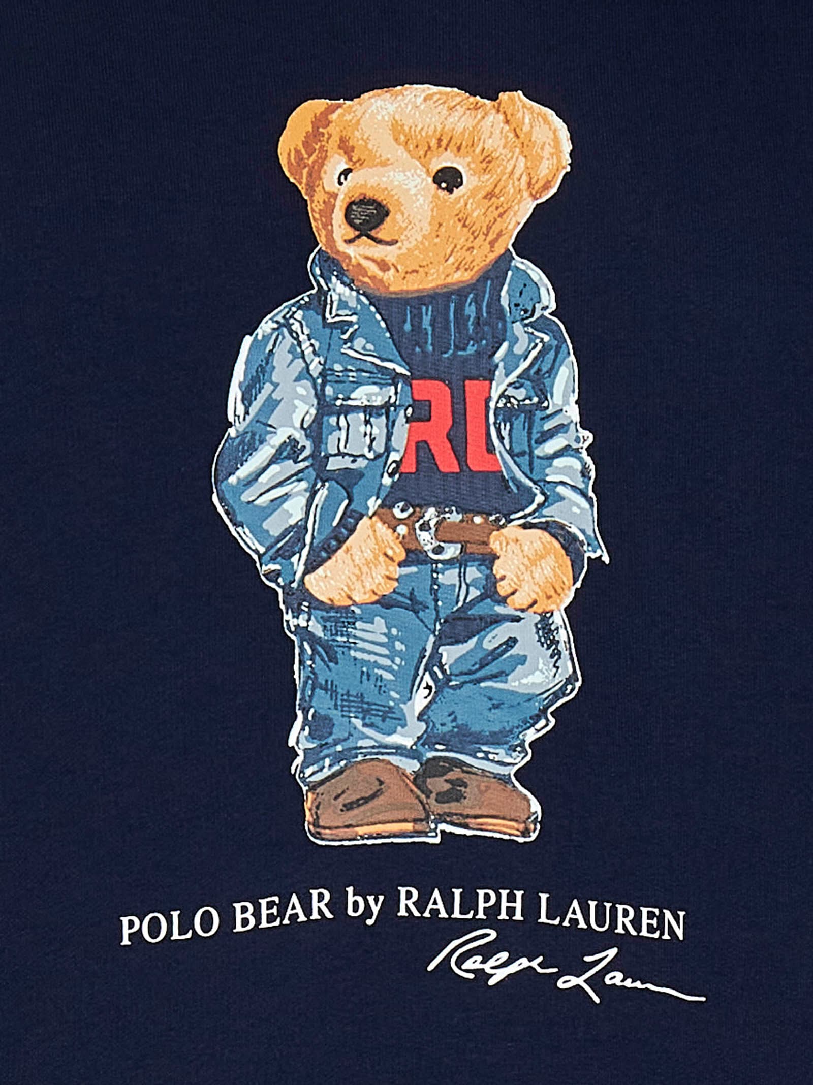 Shop Polo Ralph Lauren Polo Bear Sweatshirt In Blue