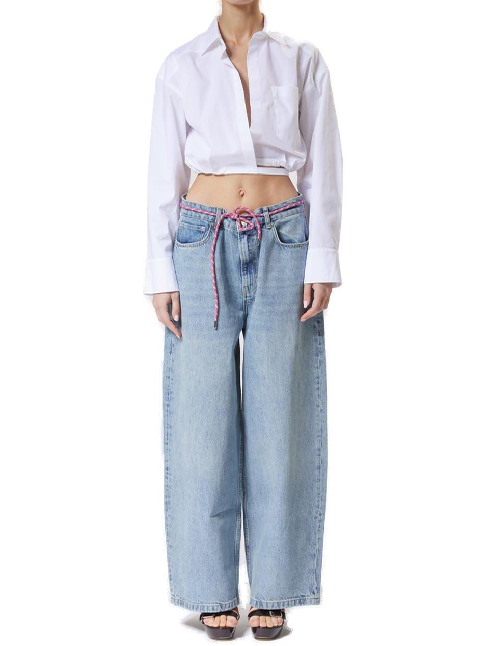 Shop M05ch1n0 Jeans Oversized Denim Jeans