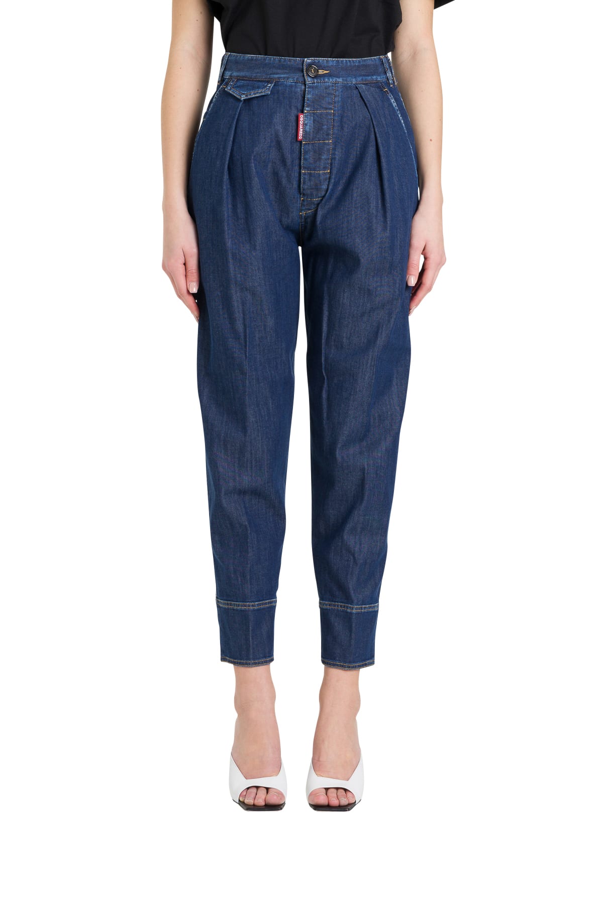 DSQUARED2 HIGH-RISE CARROT JEANS,11274368