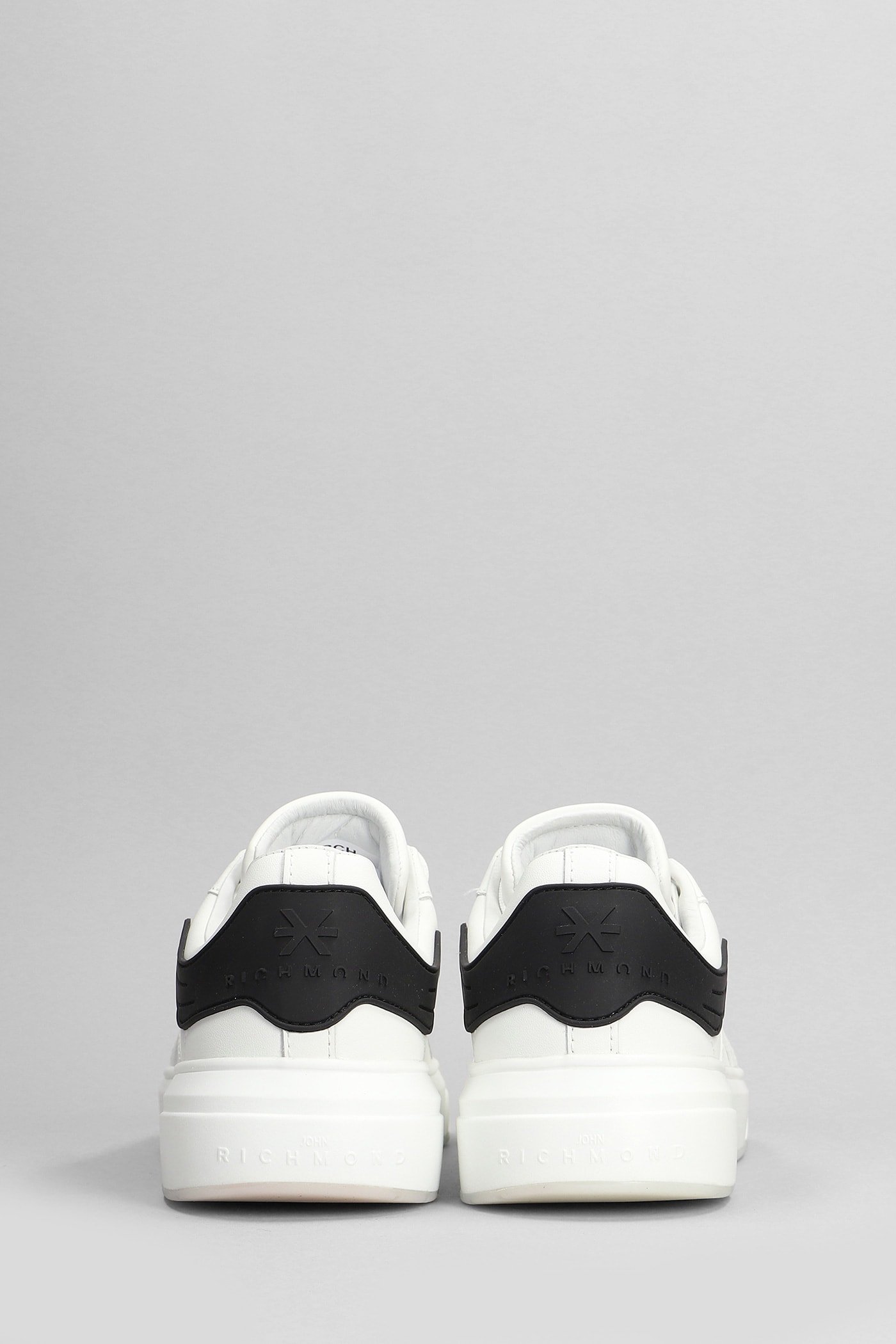 Shop John Richmond Sneakers In White Leather