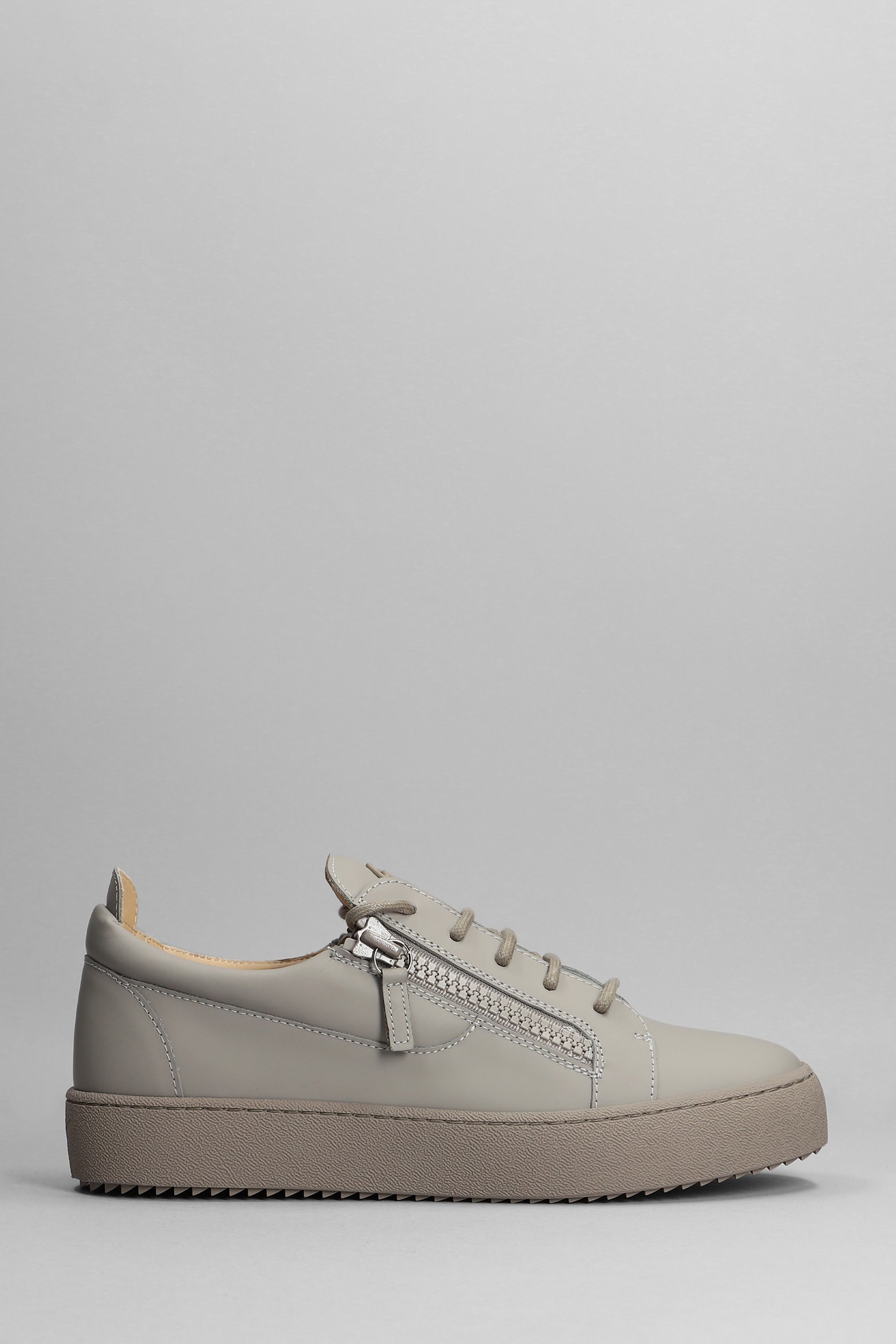 Giuseppe Zanotti Frankie Sneakers In Grey Leather