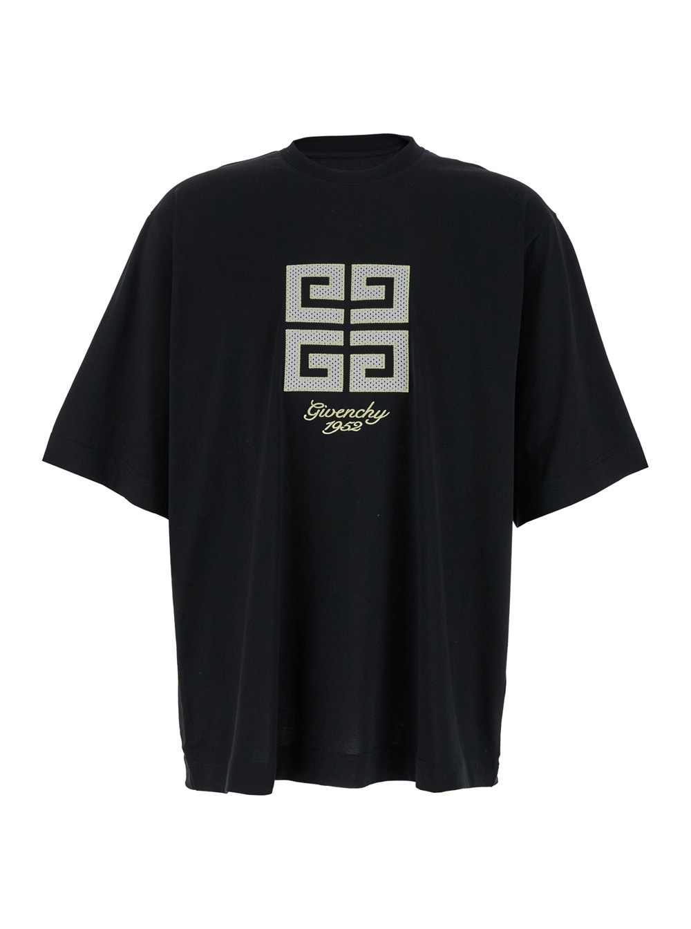 Shop Givenchy Black T-shirt With 4g Print In Cotton Man