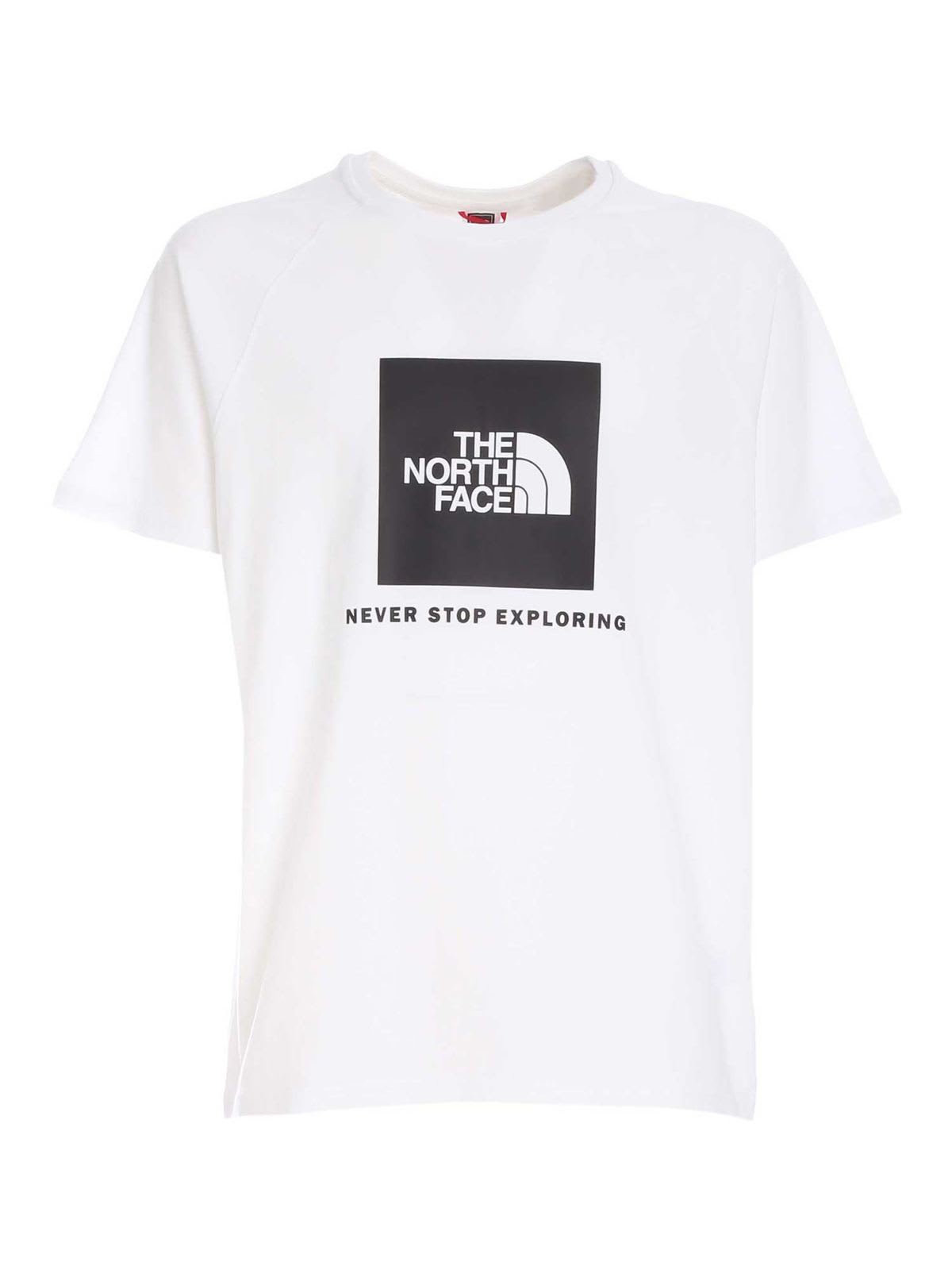 The North Face M Ss Rag Red Box Tee Tnf White