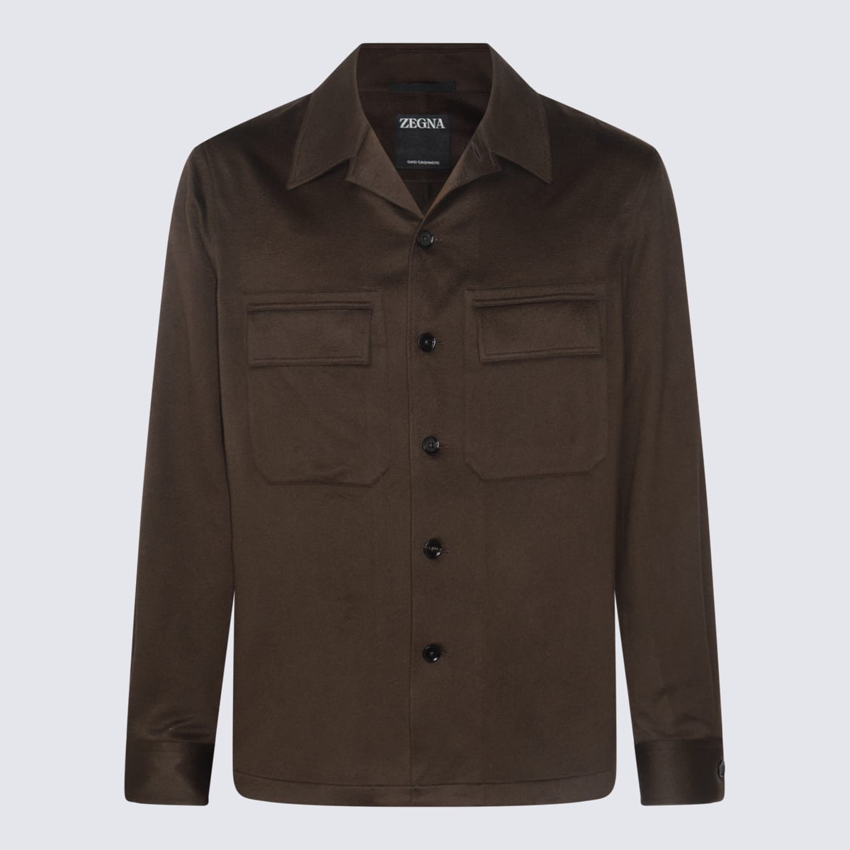 Brown Wool Casual Jacket