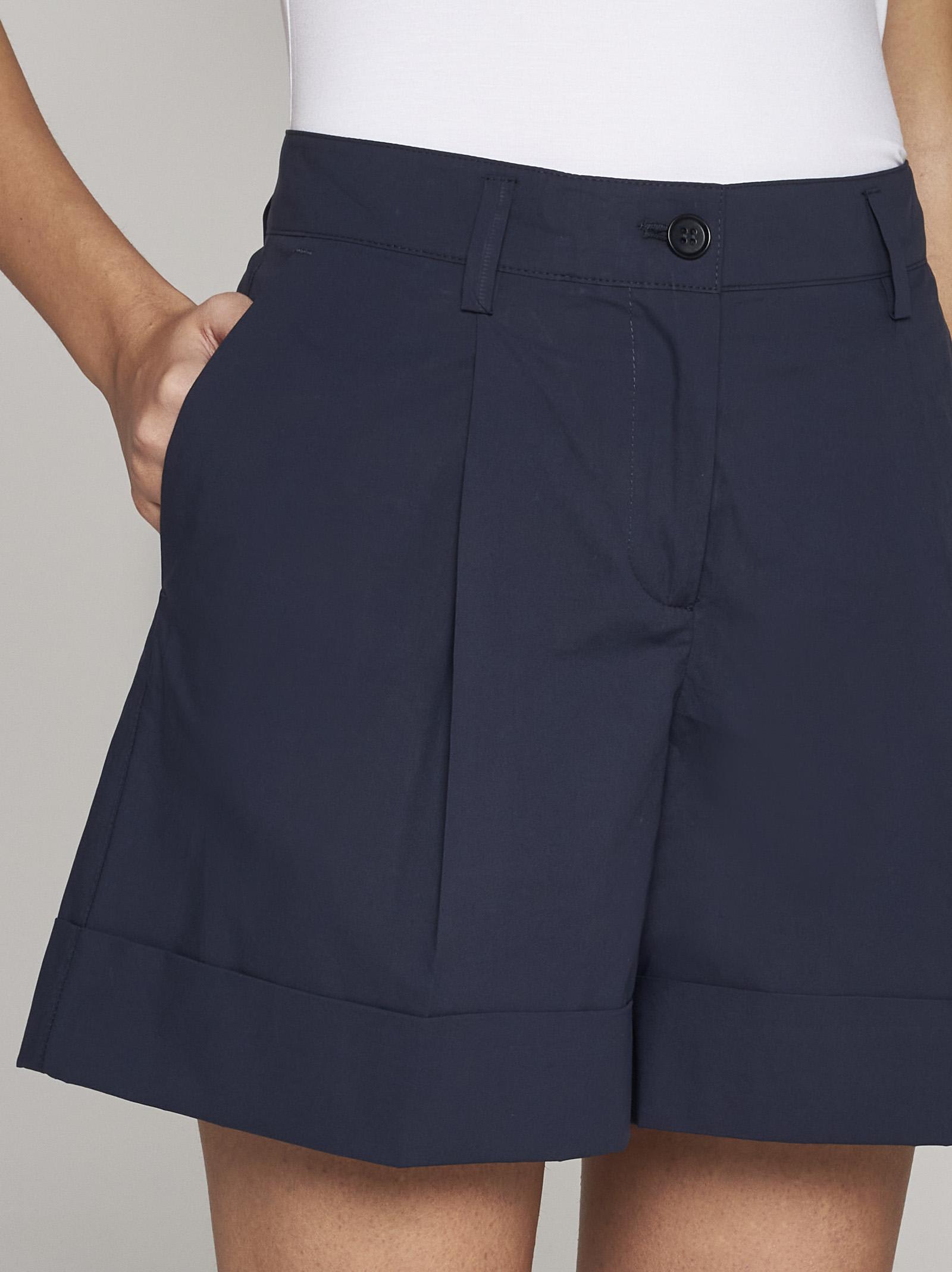 Shop P.a.r.o.s.h Canyox Cotton Shorts In Blu