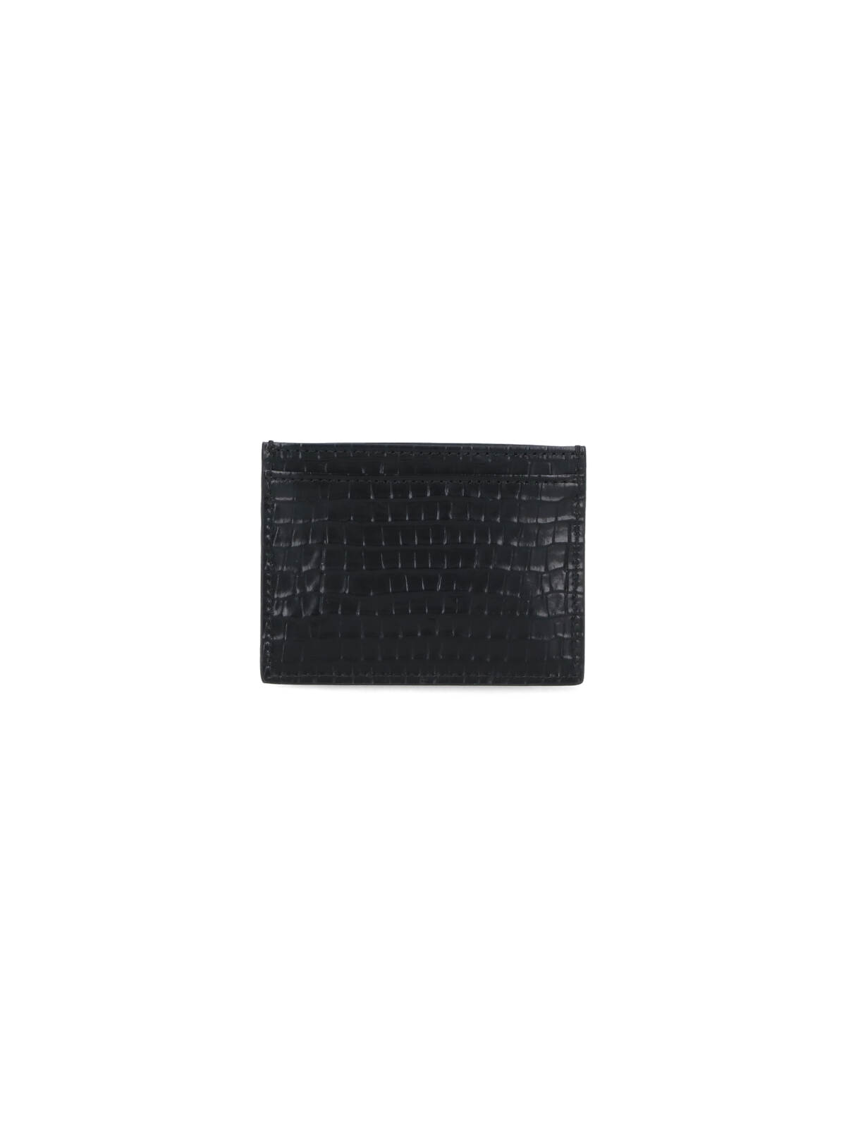 Vivienne Westwood Crocodile Texture Purses And Cardholders Collection In Black