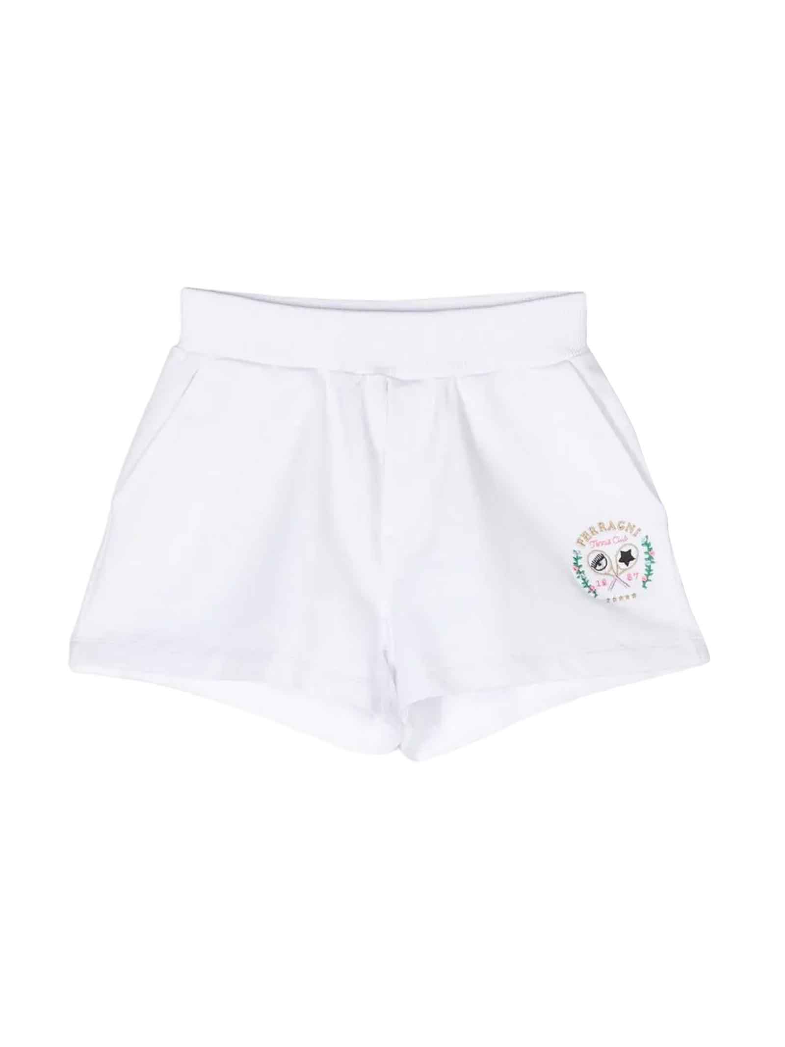 CHIARA FERRAGNI WHITE SHORTS GIRL